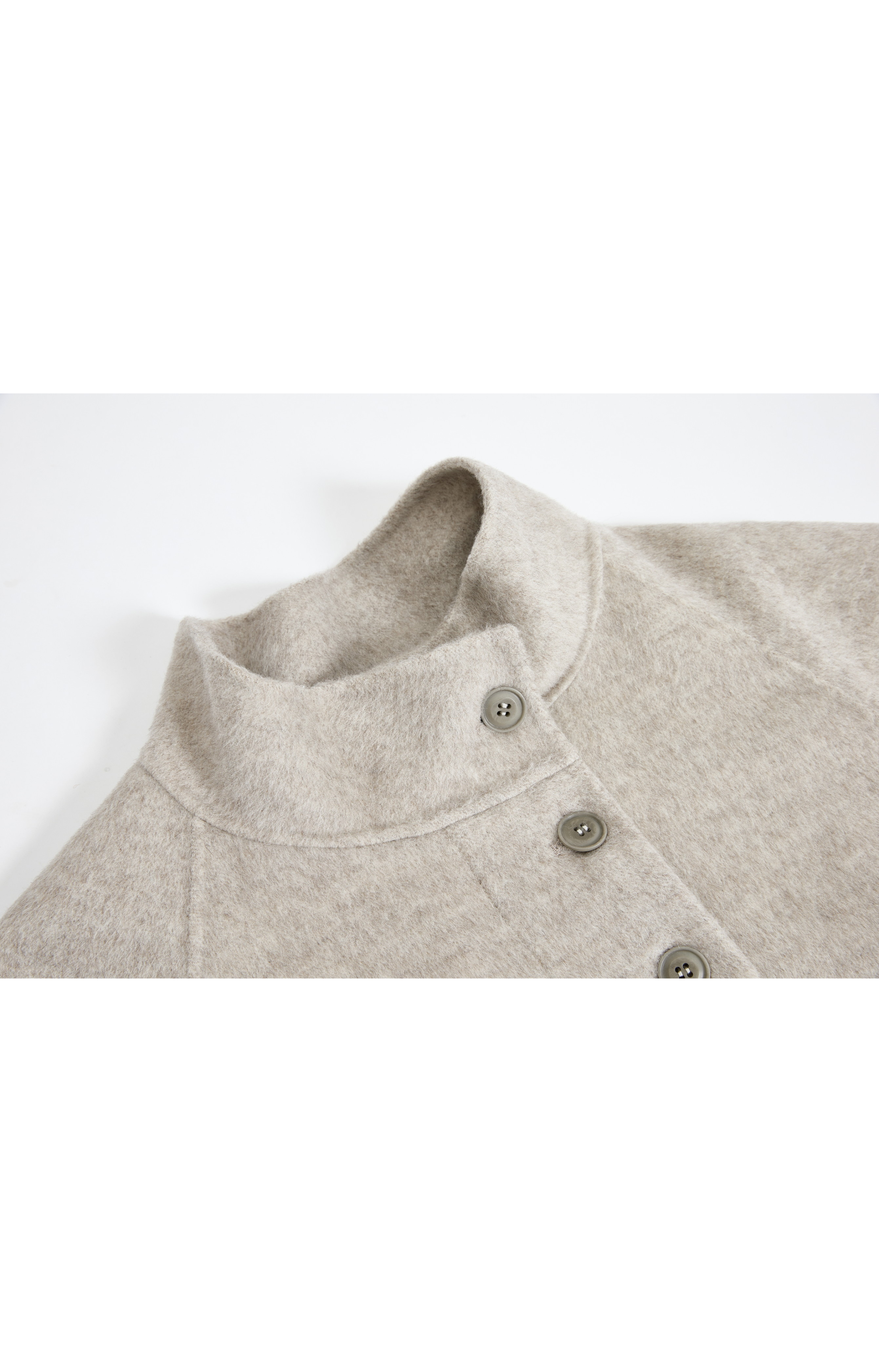 FEATHER WOOL MIDI COAT / Feather wool midi coat