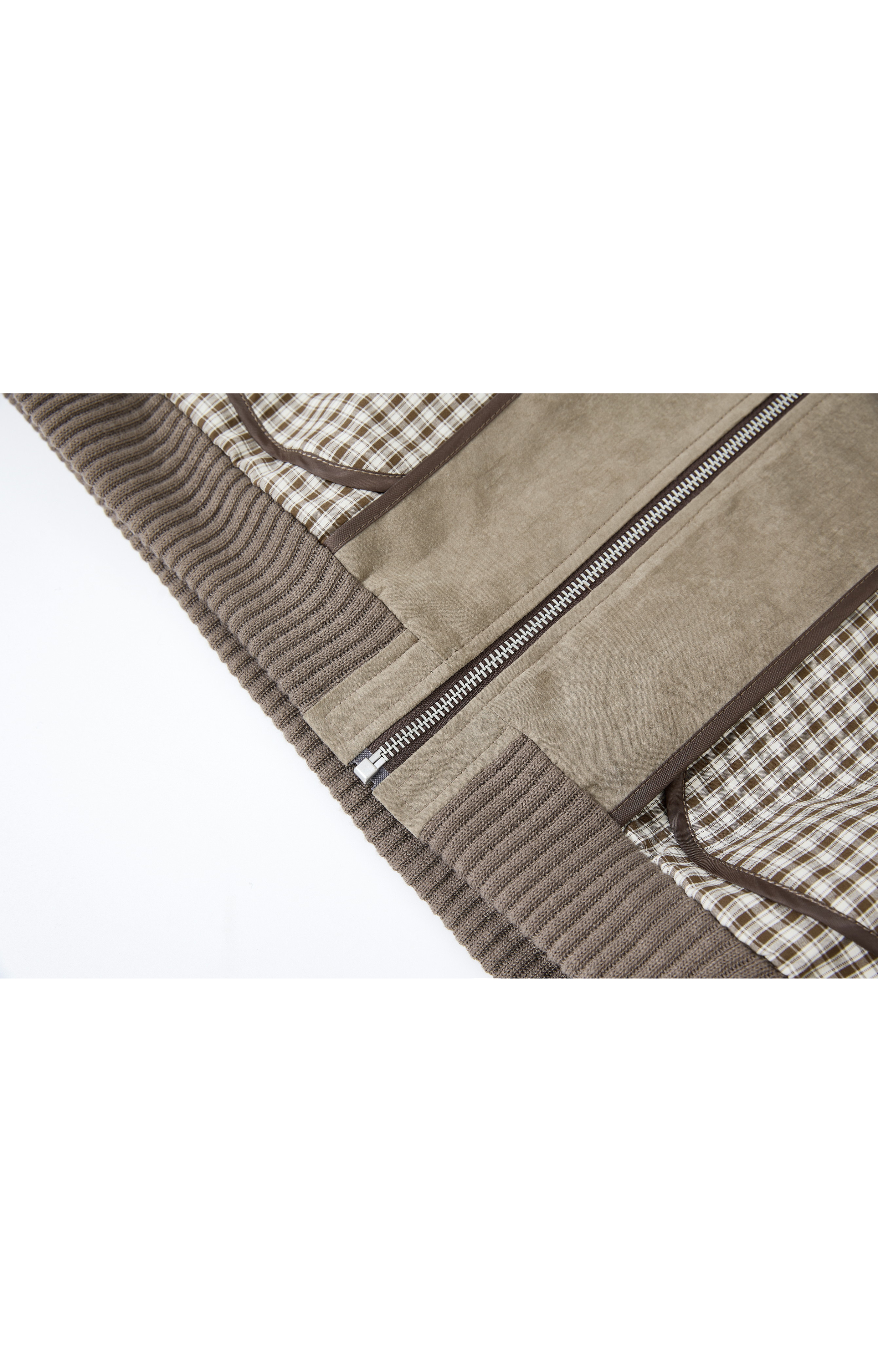 REVERSE PLAID DESIGN JACKET / 리버스 체크 디자인 재킷