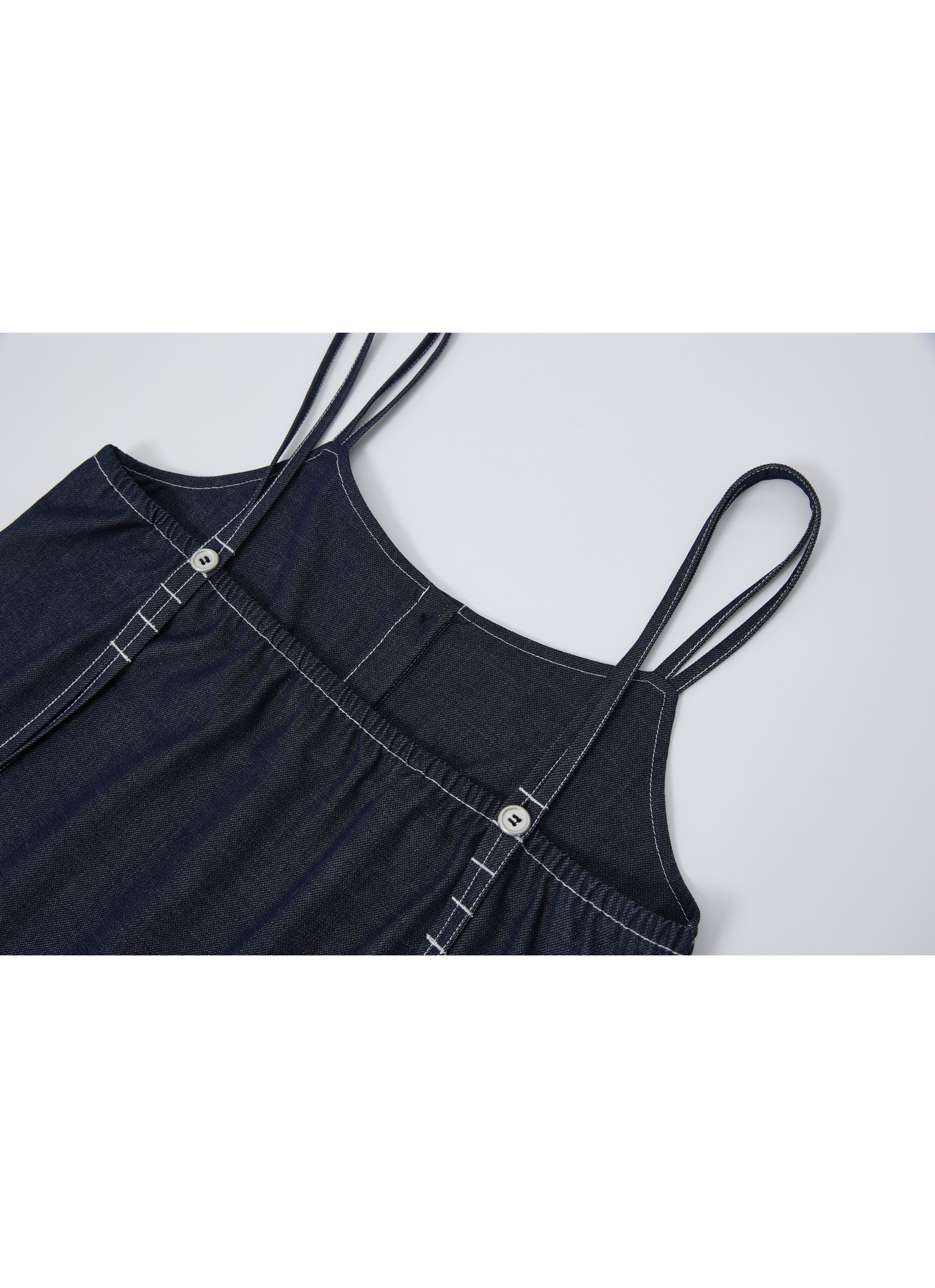 AIRY STITCH DENIM BLOUSE / 에어리 스티치 데님 블라우스