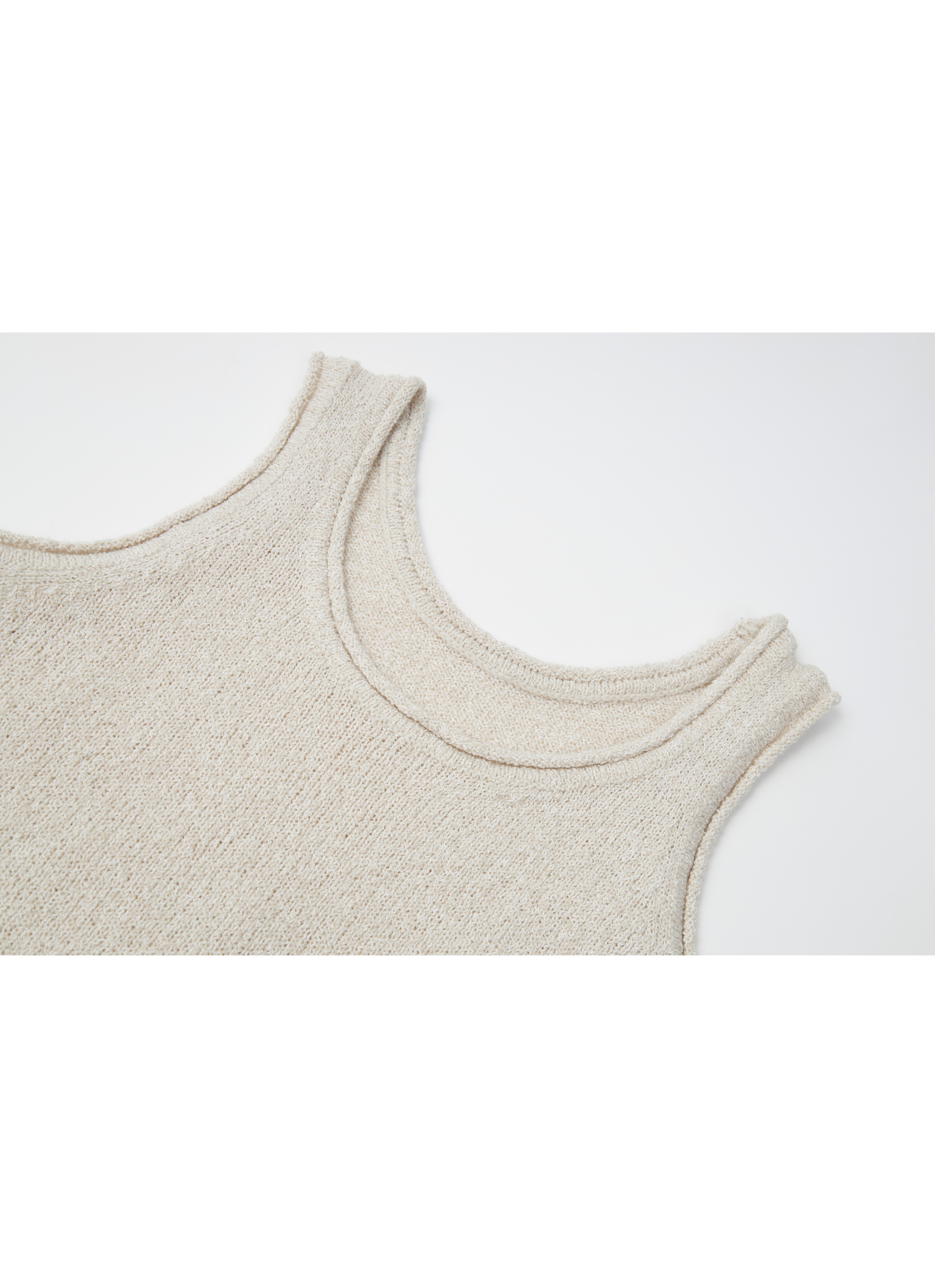 ROLL HEM KNIT VEST / ロールヘムニットベスト