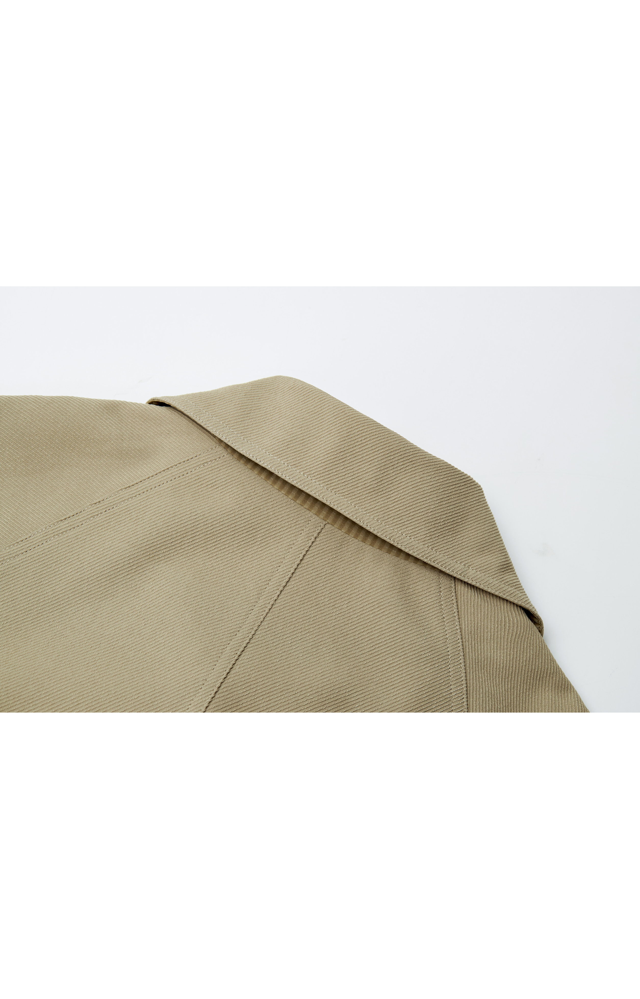 ACCENT STRIPE NECK TRENCH