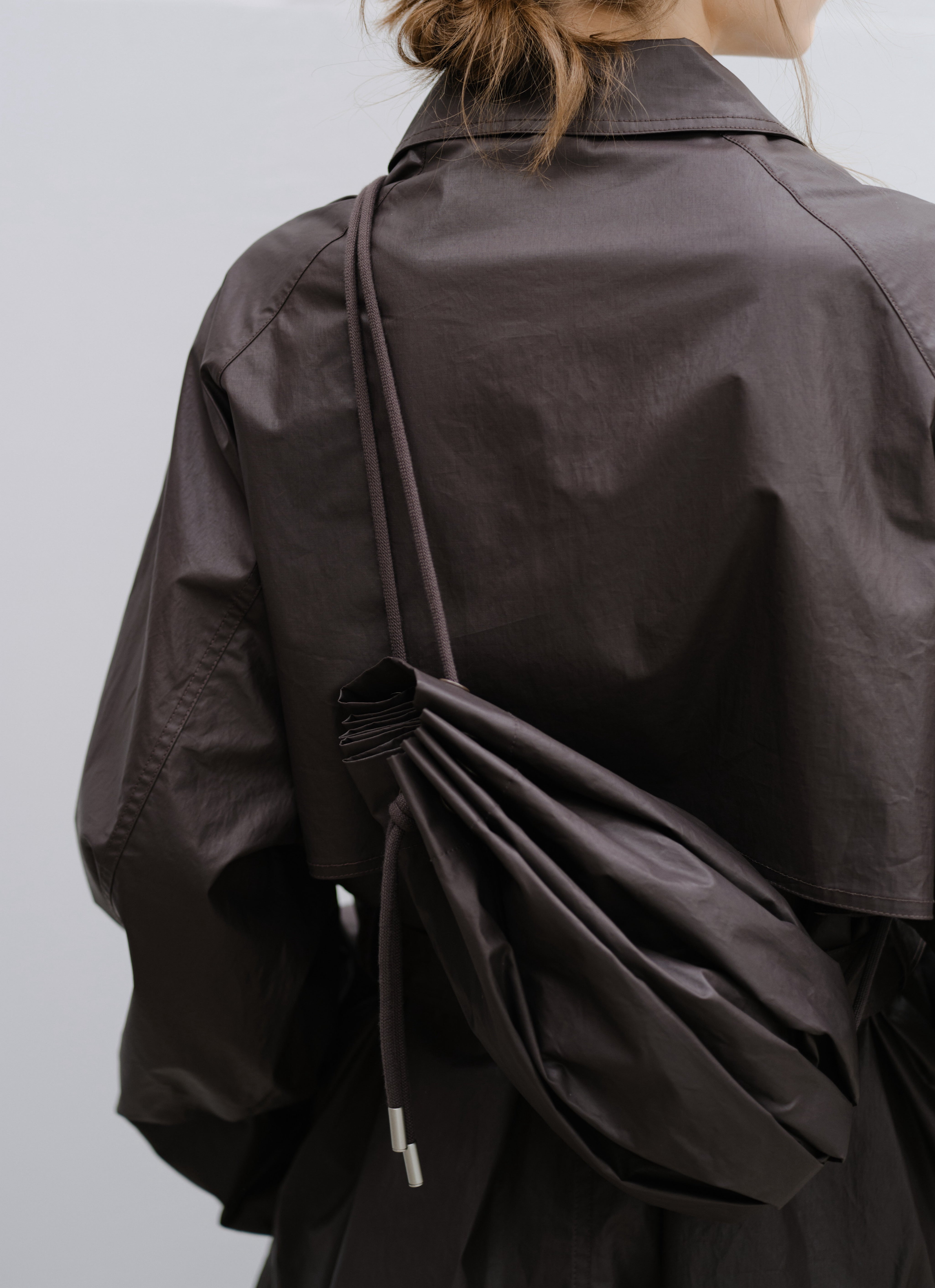 COATING TEXTURE PLEATS BAG / コーティングテクスチャープリーツバック