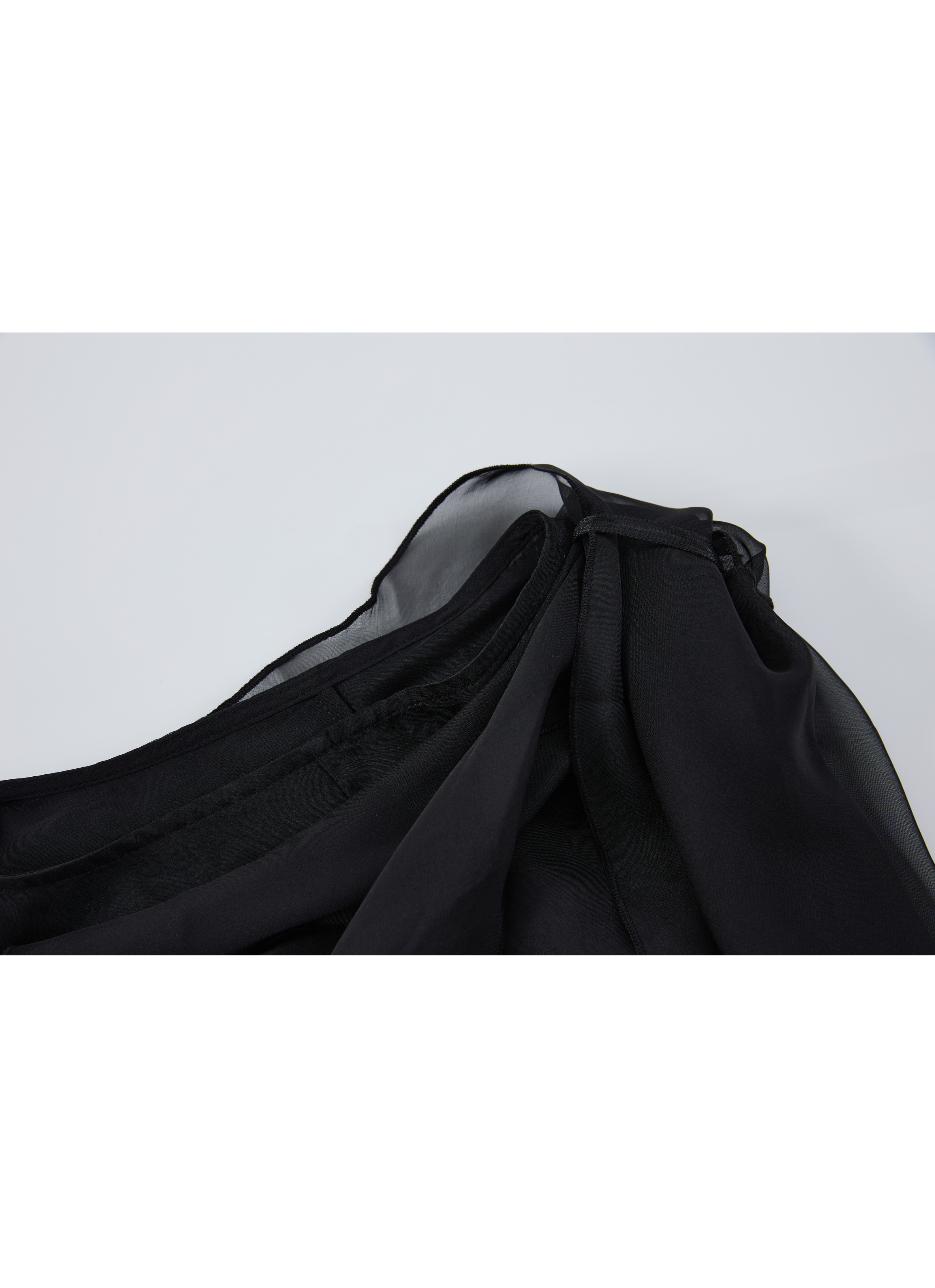 SHEER VEIL LAYERED DRESS