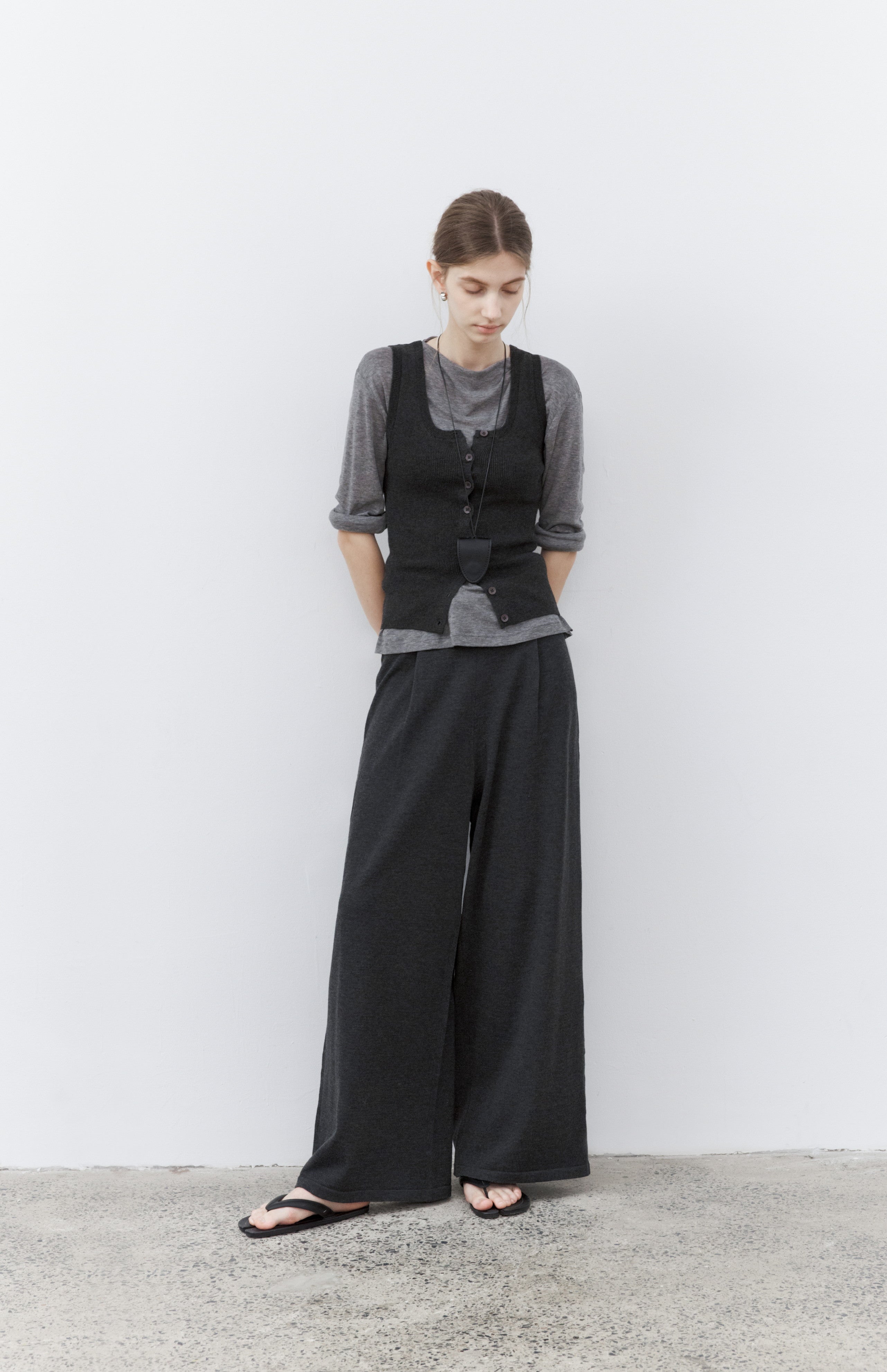 AIRY DRAPE WIDE PANTS / エアリードレープワイドパンツ