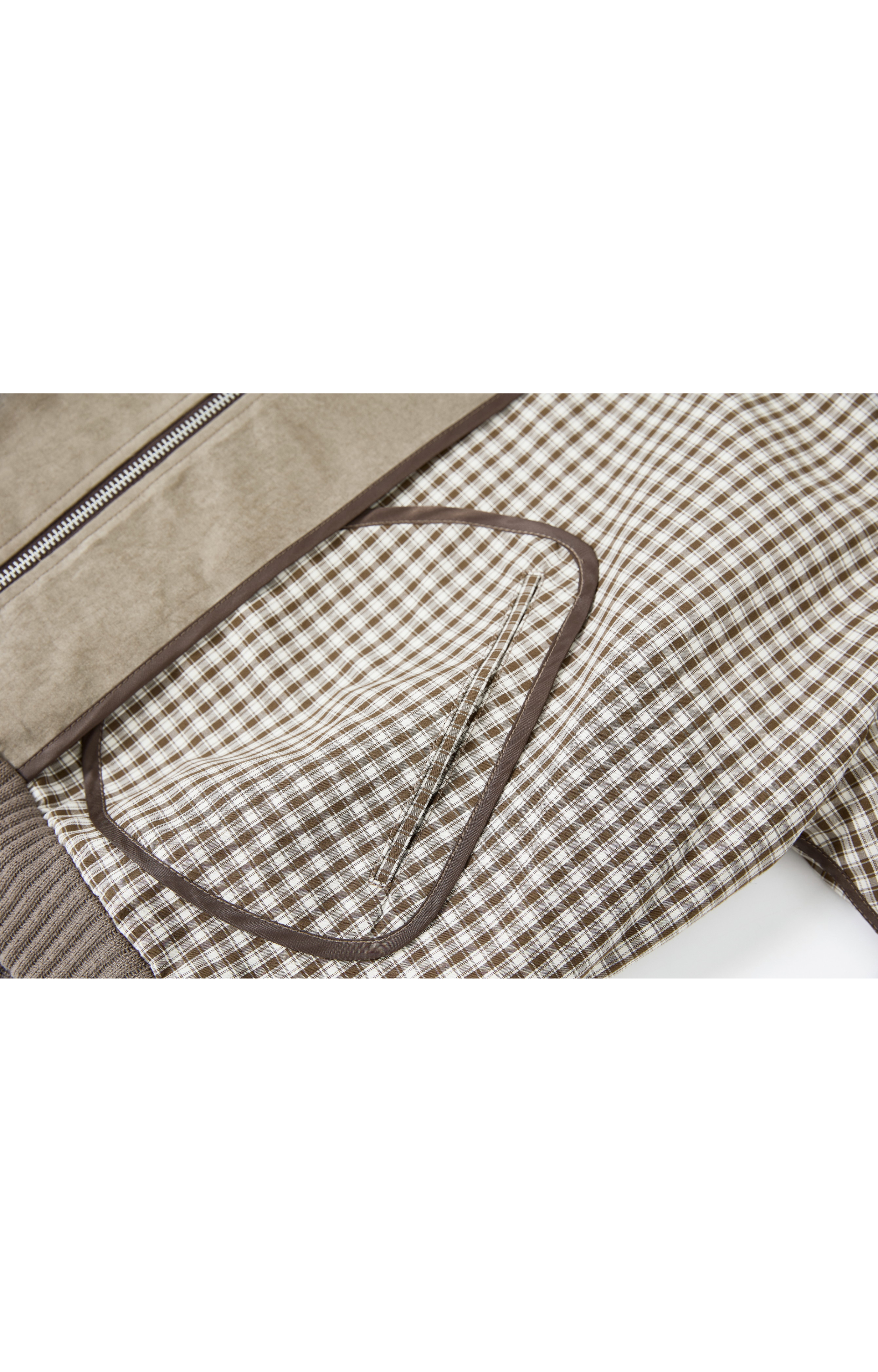 REVERSE PLAID DESIGN JACKET / 리버스 체크 디자인 재킷