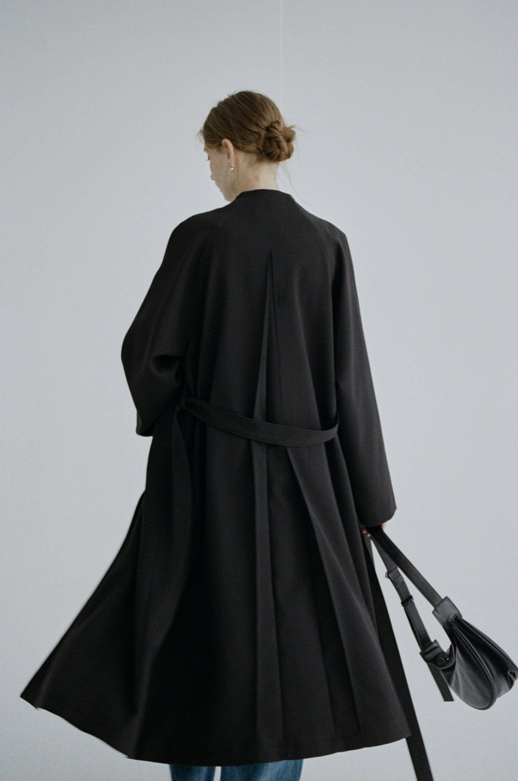 SMOOTH FLARE LAPEL TRENCH / スムースフレアラペルトレンチ