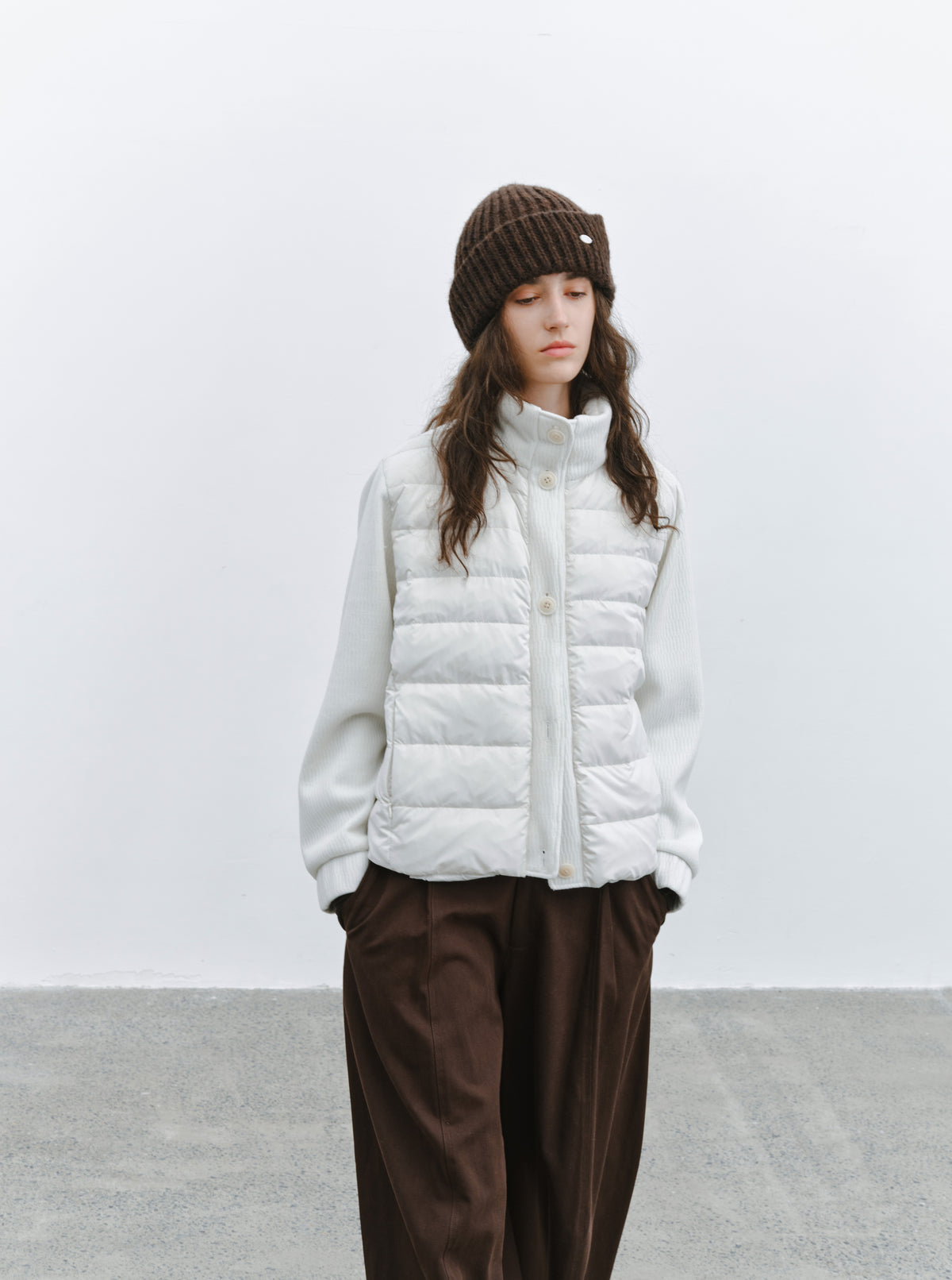 KNIT DOCKING DOWN JACKET