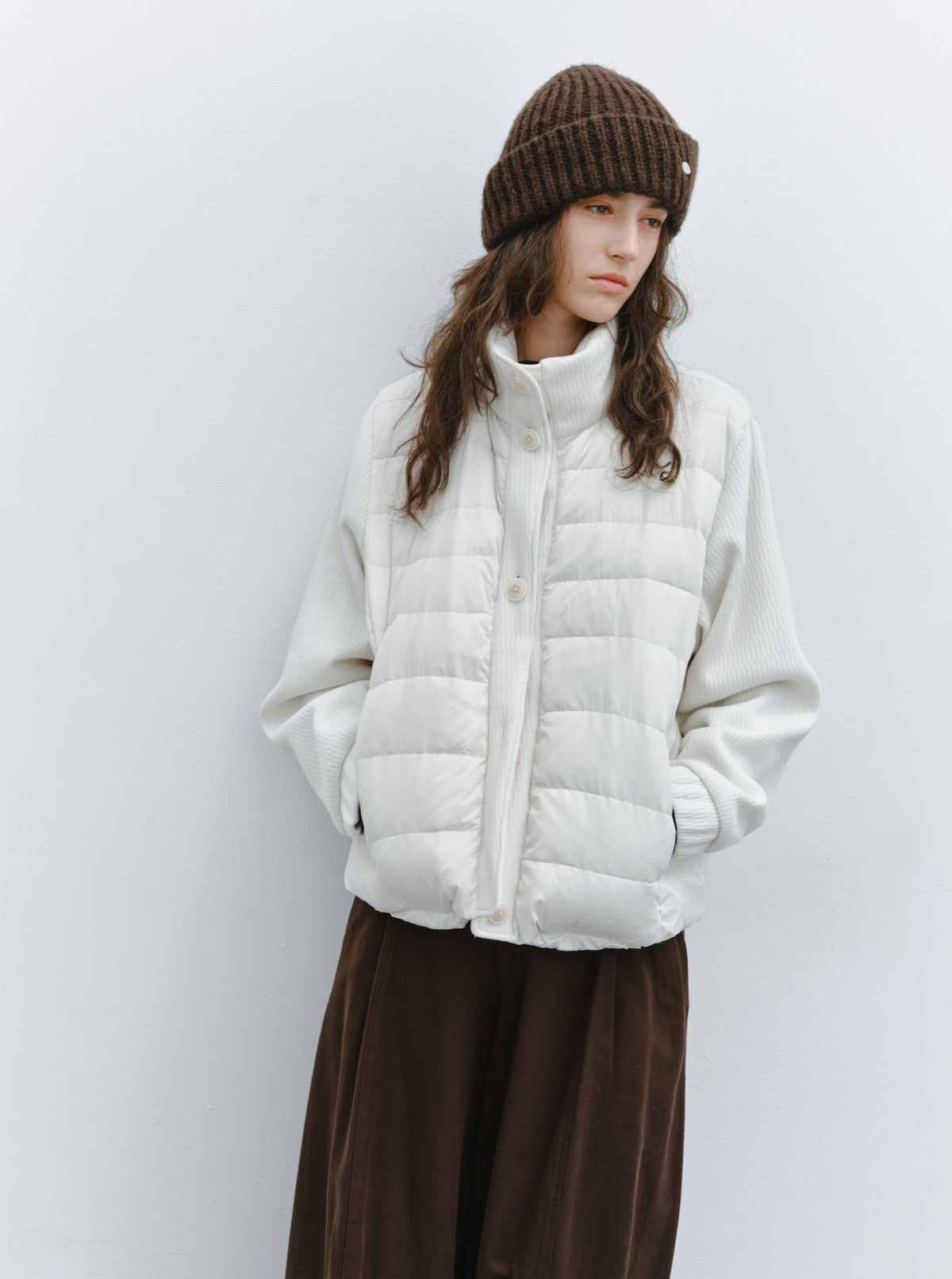 KNIT DOCKING DOWN JACKET
