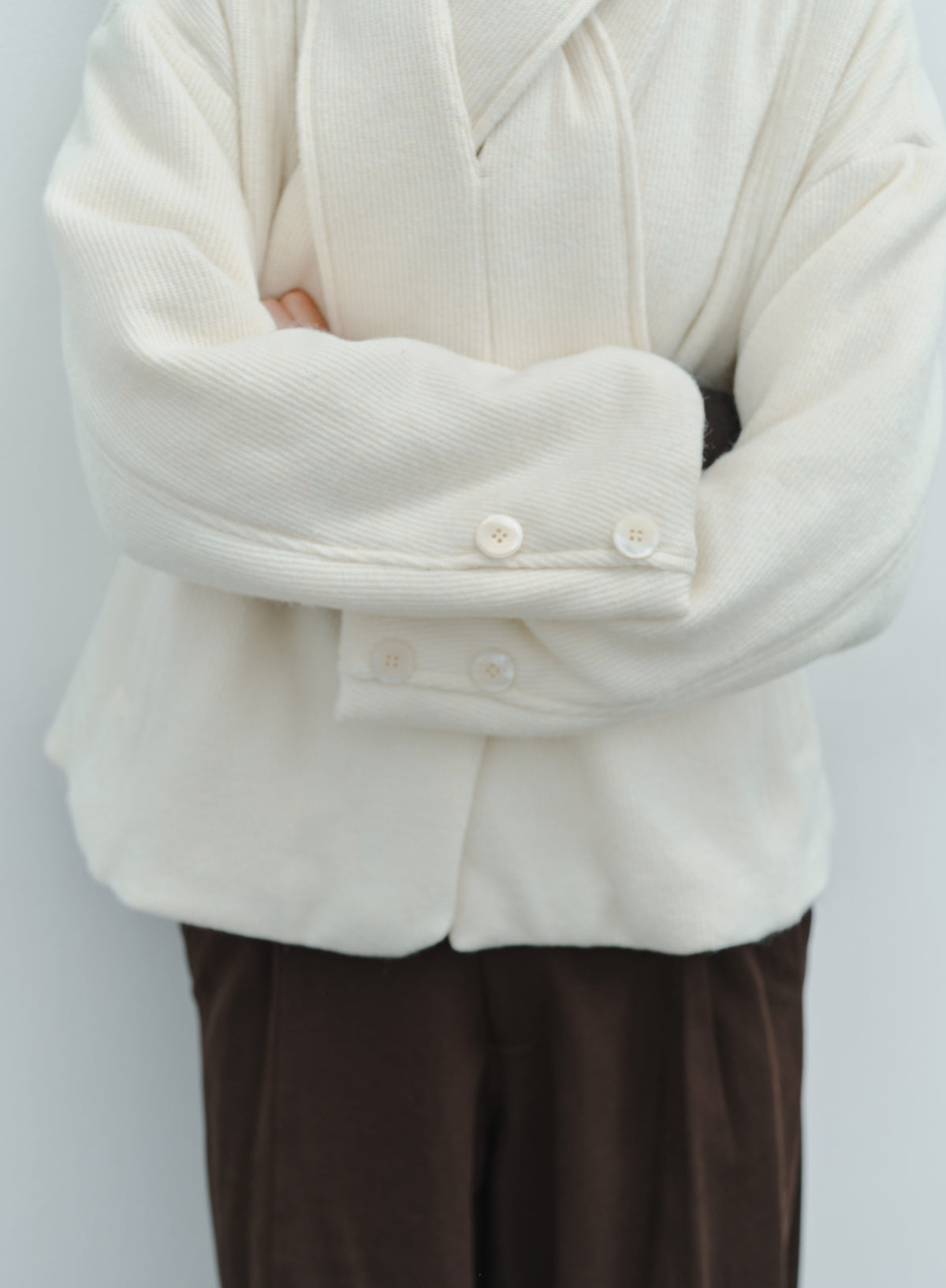 WARM TEXTURE SCARF JACKET