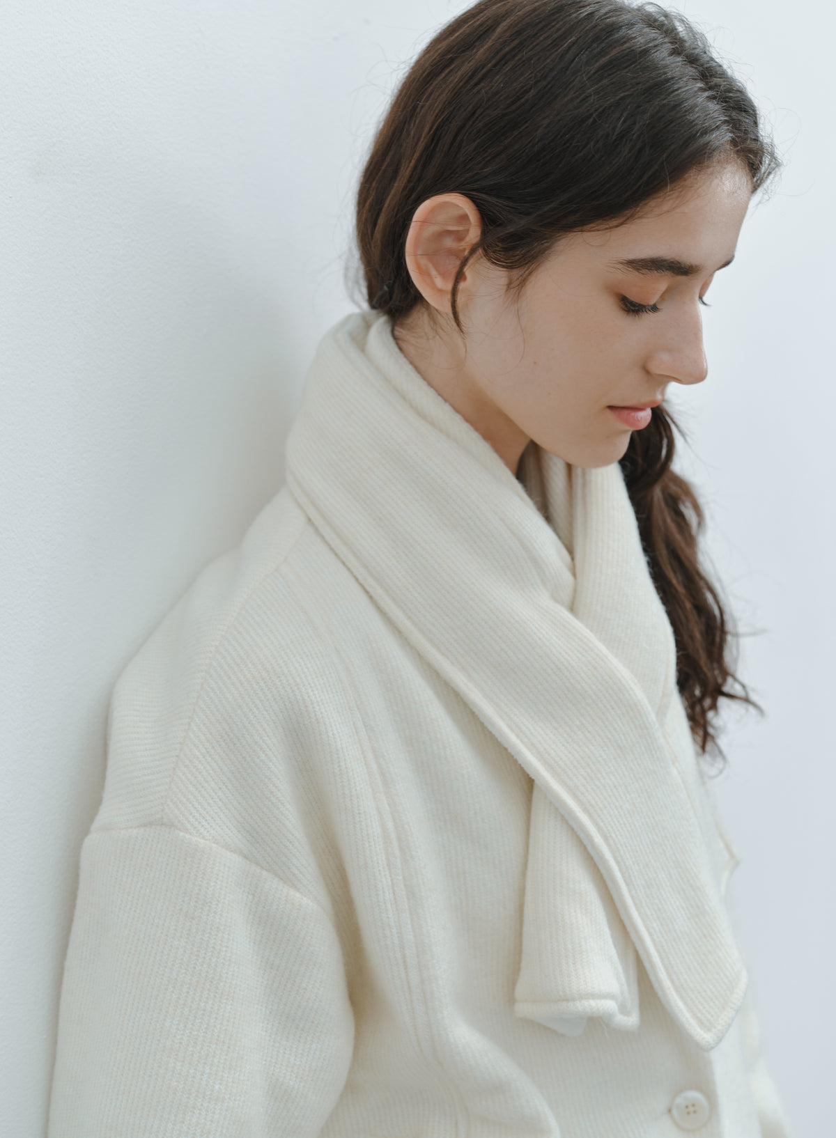 WARM TEXTURE SCARF JACKET
