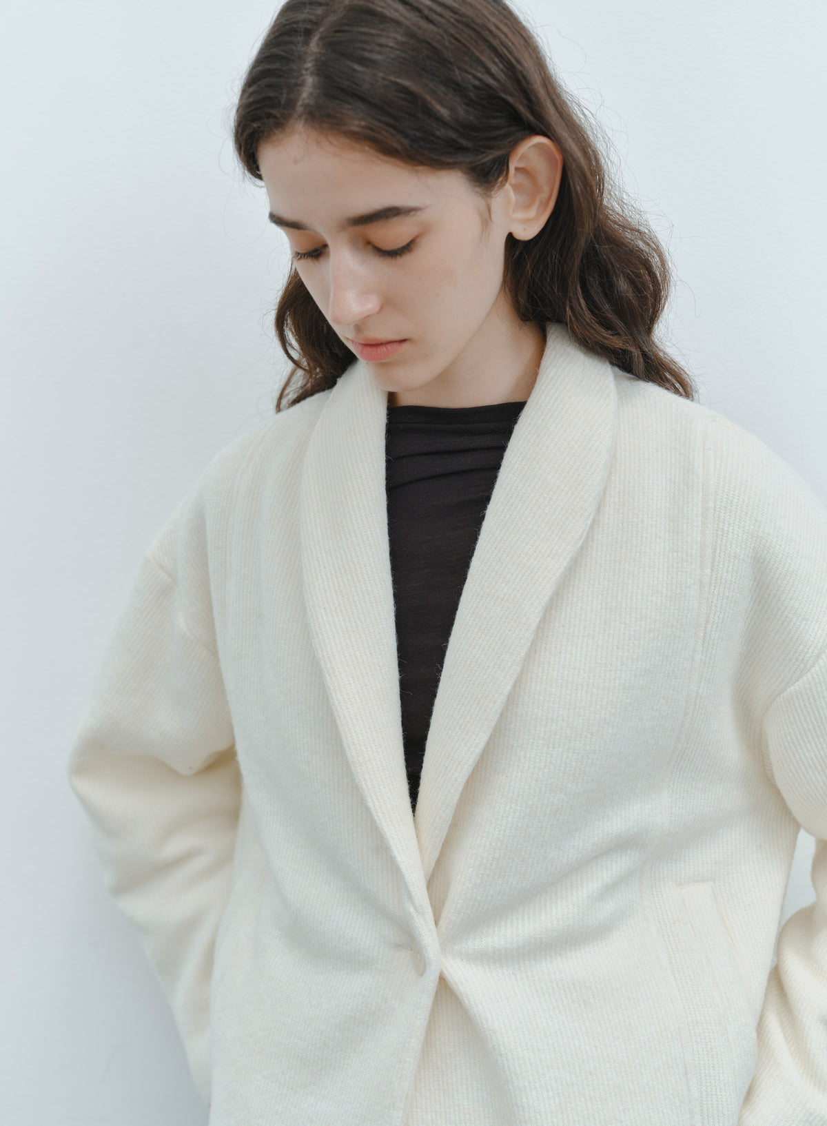 WARM TEXTURE SCARF JACKET