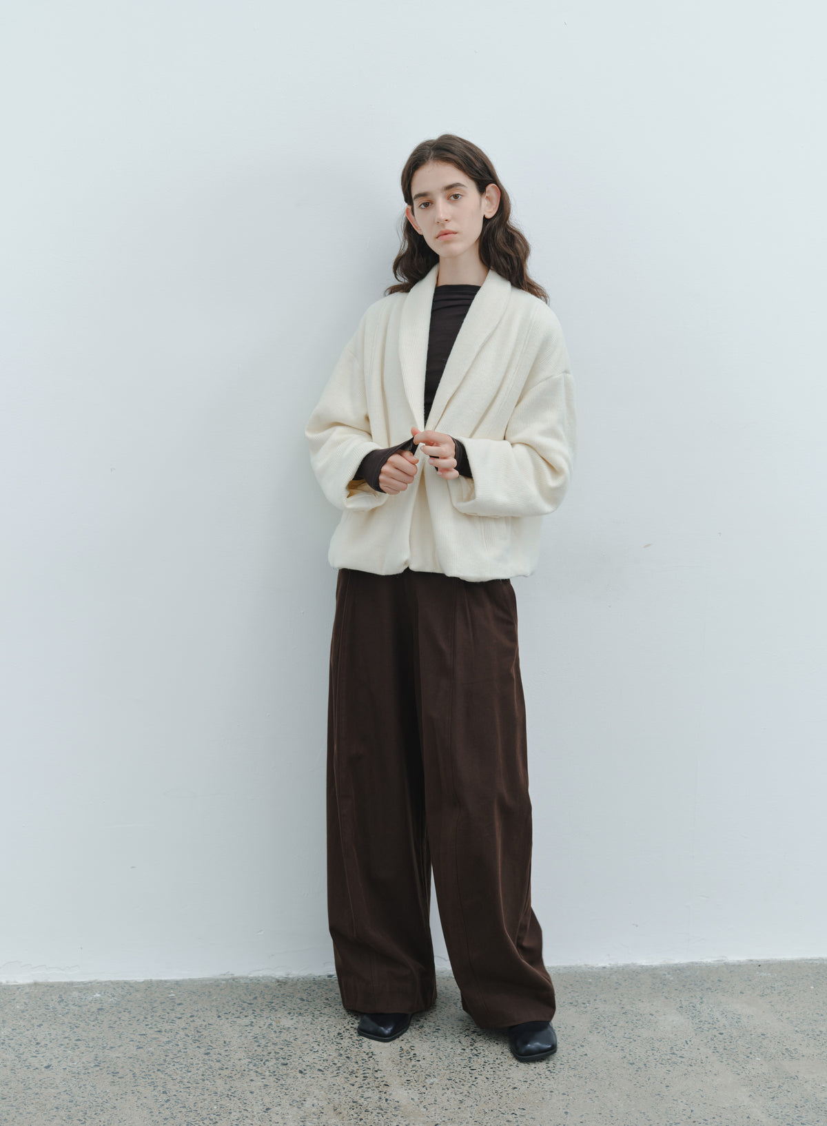 WARM TEXTURE SCARF JACKET
