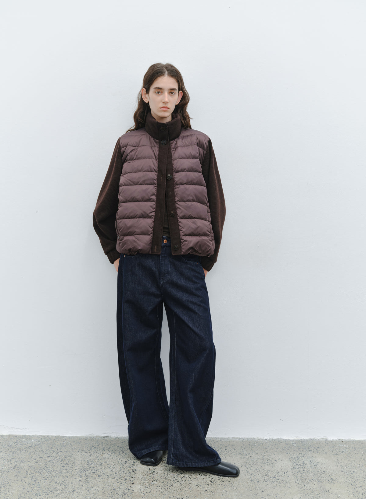 KNIT DOCKING DOWN JACKET