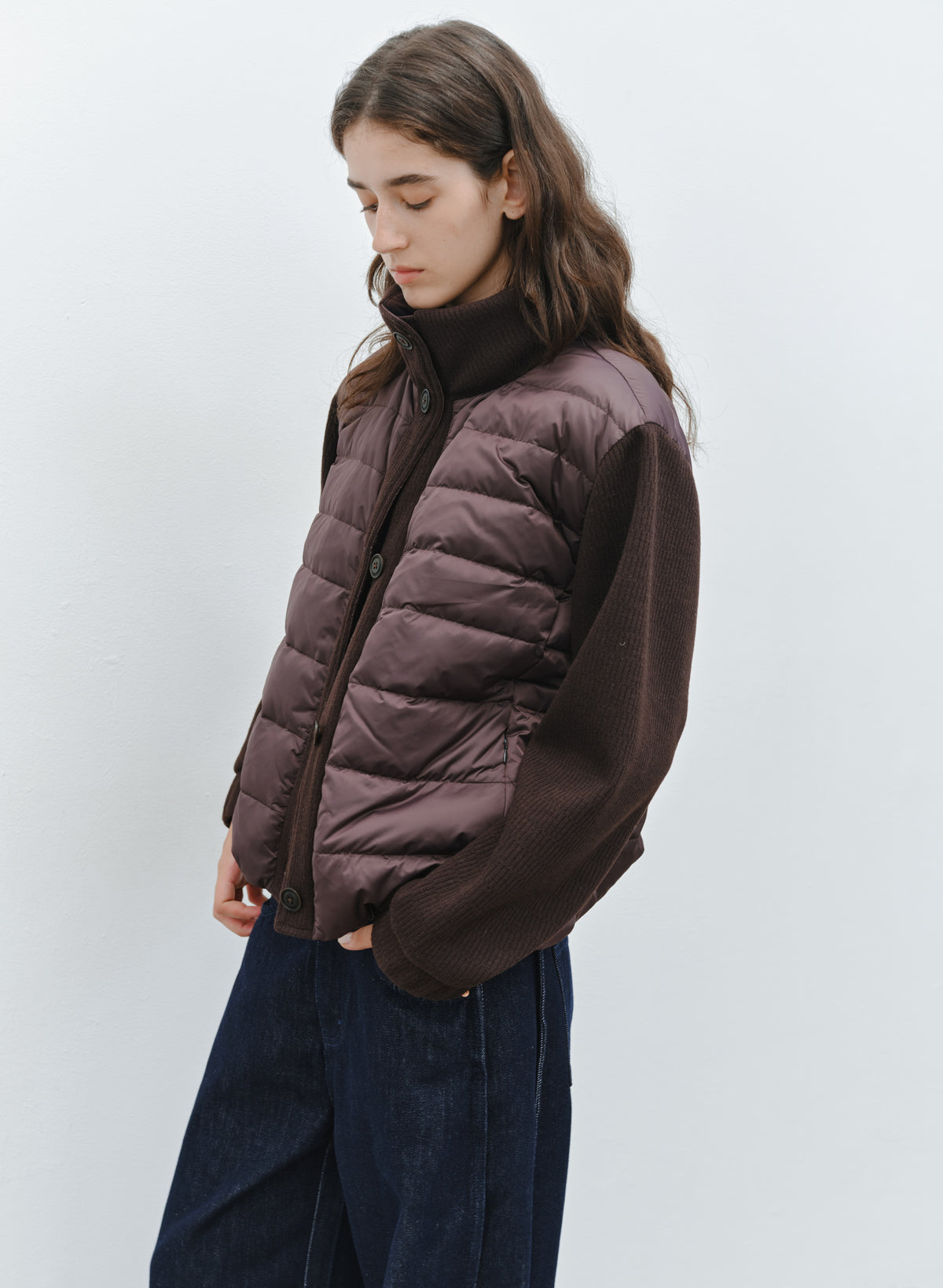 KNIT DOCKING DOWN JACKET
