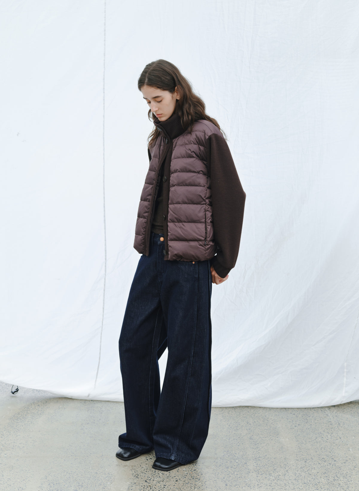 KNIT DOCKING DOWN JACKET