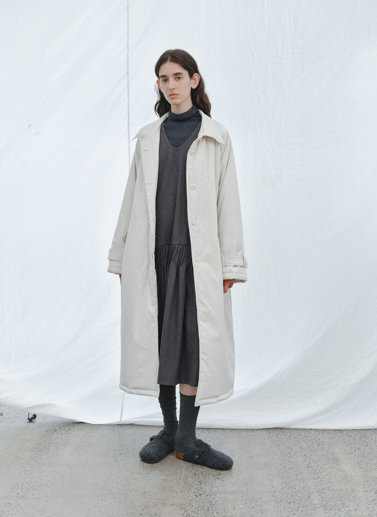 QUILTED TEXTURE WARM TRENCH