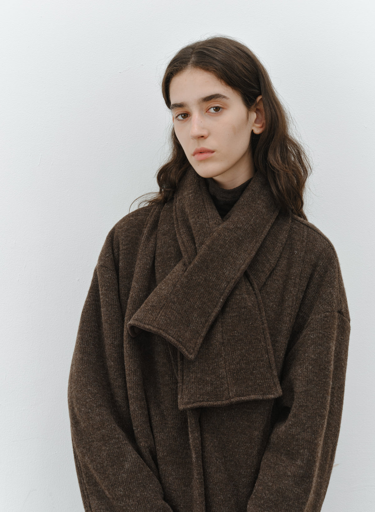 WARM TEXTURE SCARF JACKET