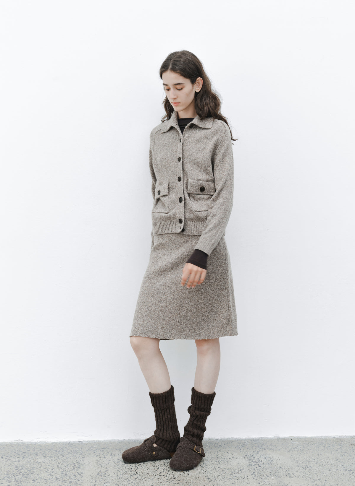 WARM TONE KNIT SKIRT