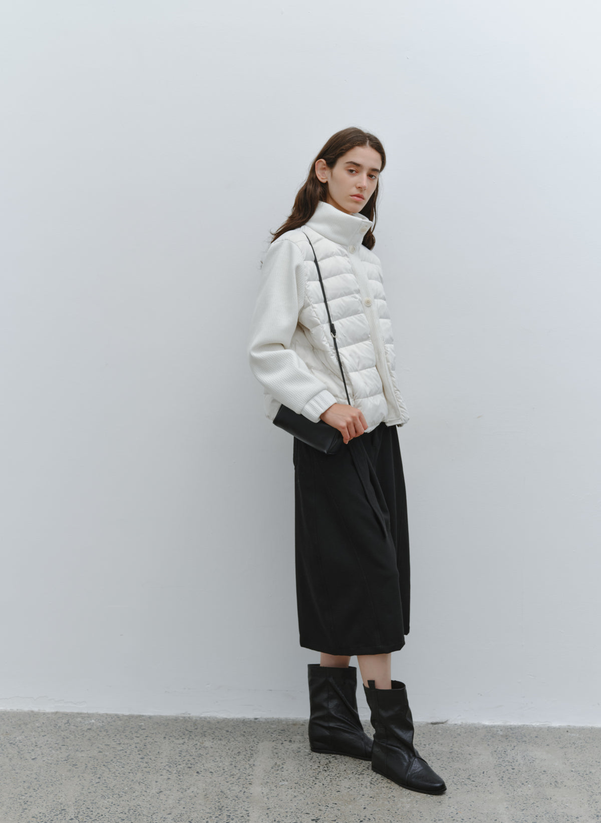 KNIT DOCKING DOWN JACKET