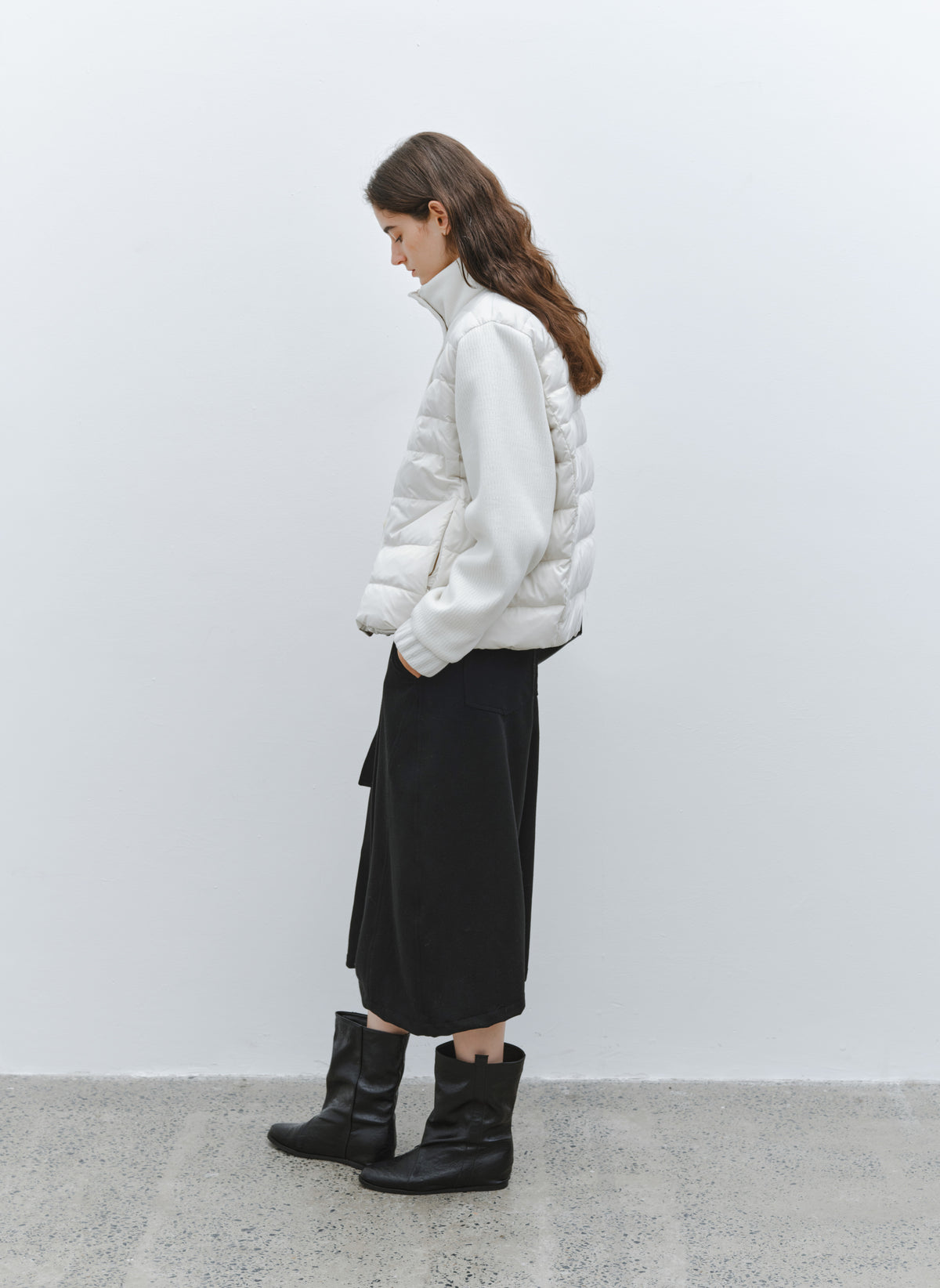 KNIT DOCKING DOWN JACKET