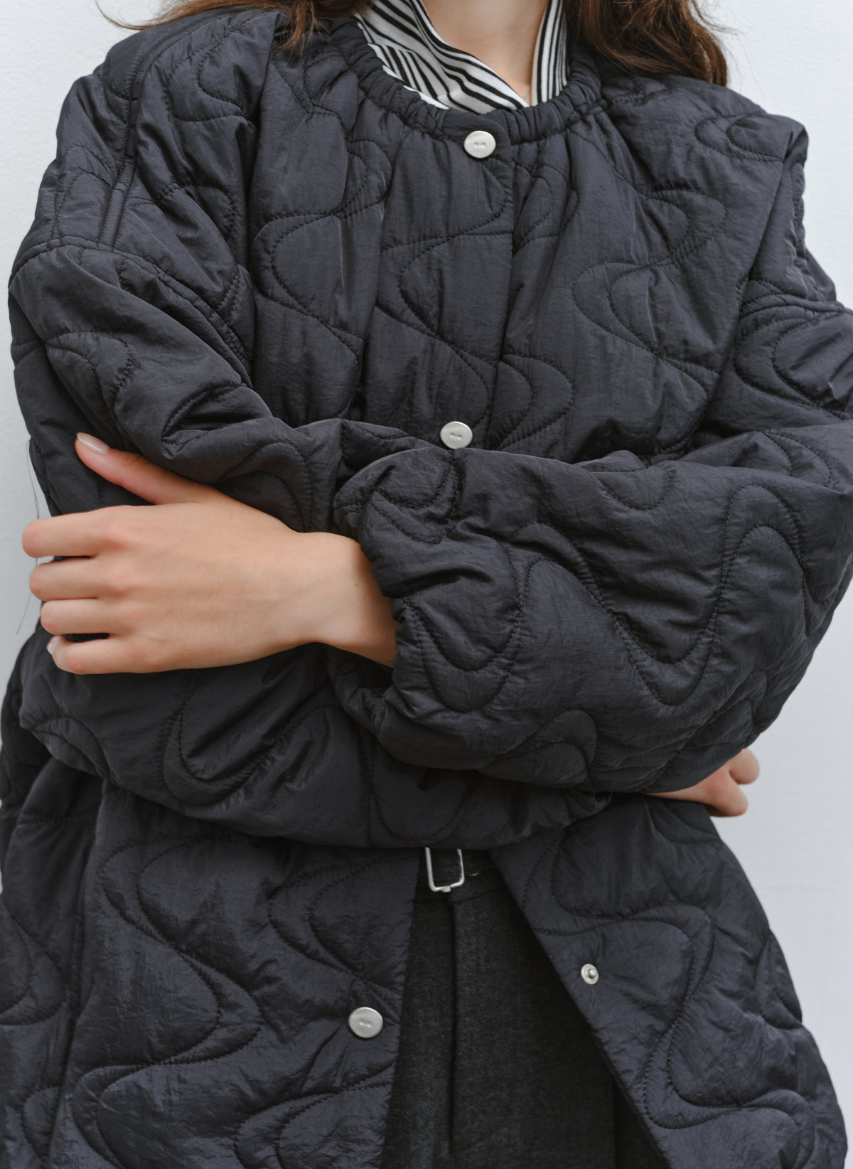 WATER WAVE QUILTING BLOUSON