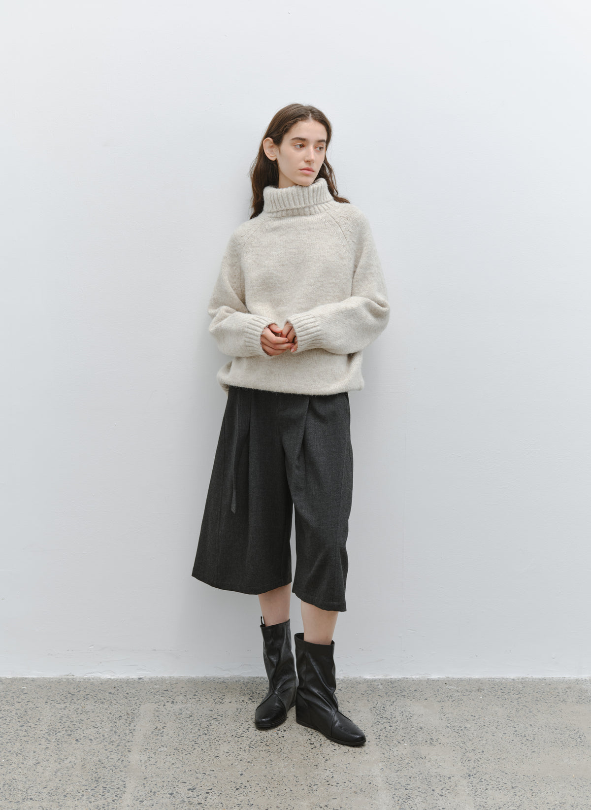 CHUNKY KNIT TURTLE SWEATER