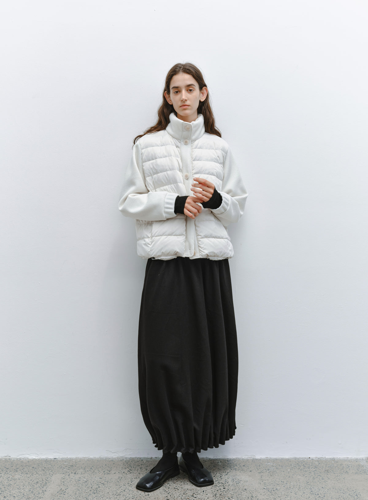 GATHER HEM DRAPE SKIRT