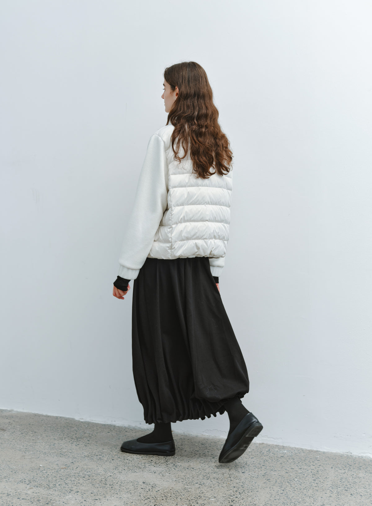 GATHER HEM DRAPE SKIRT