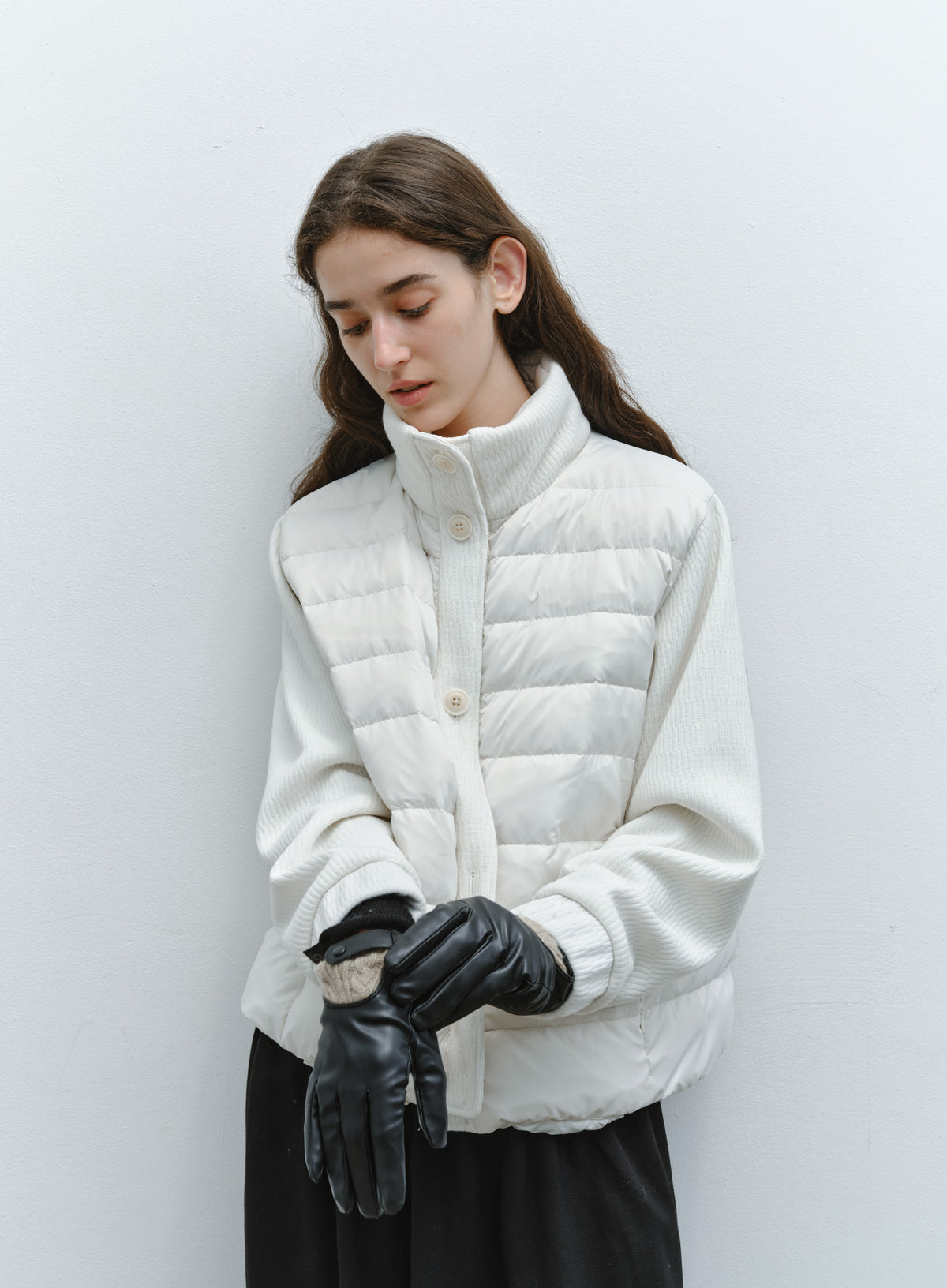 KNIT DOCKING DOWN JACKET