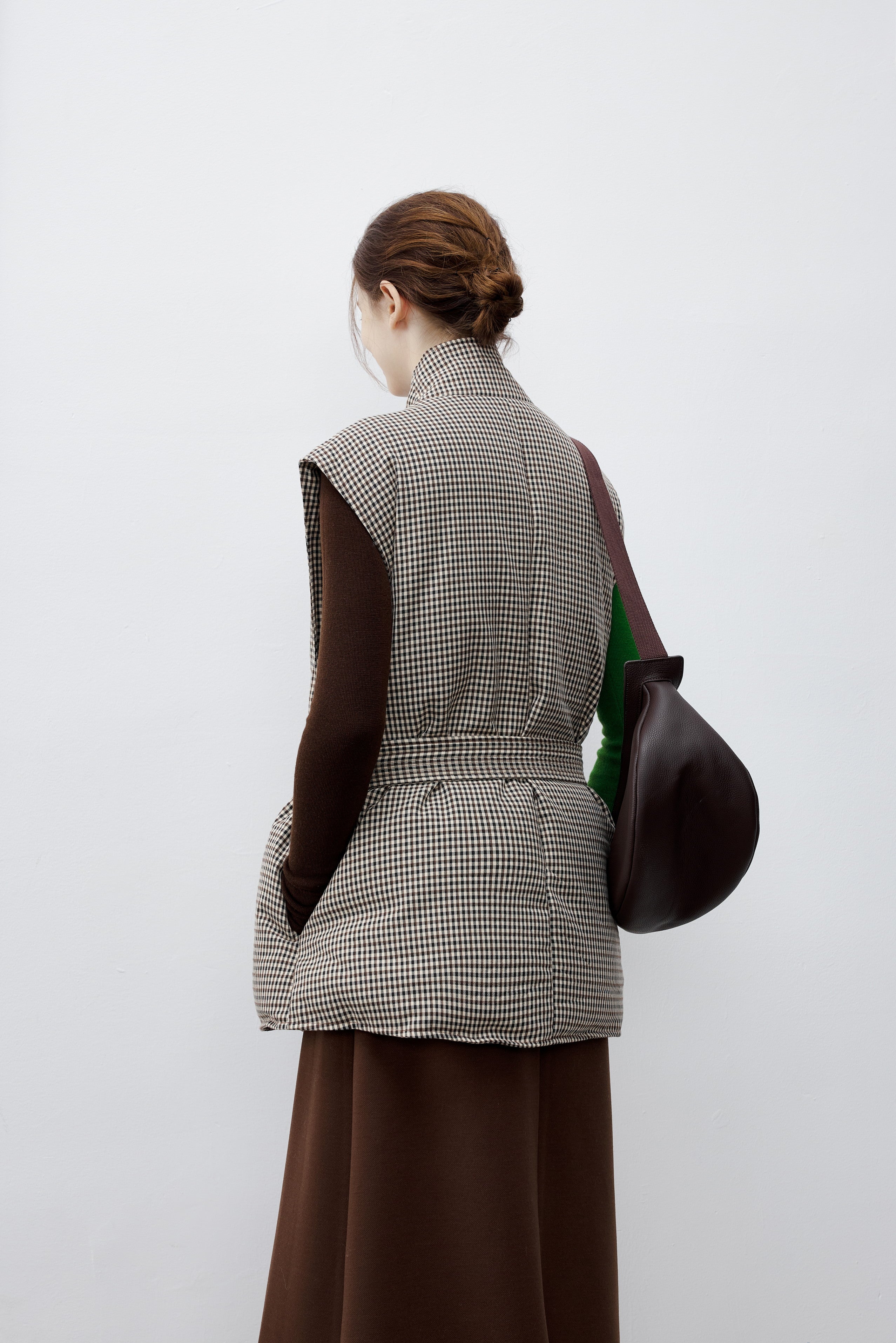 CLASSIC PLAID WARM DOWN VEST