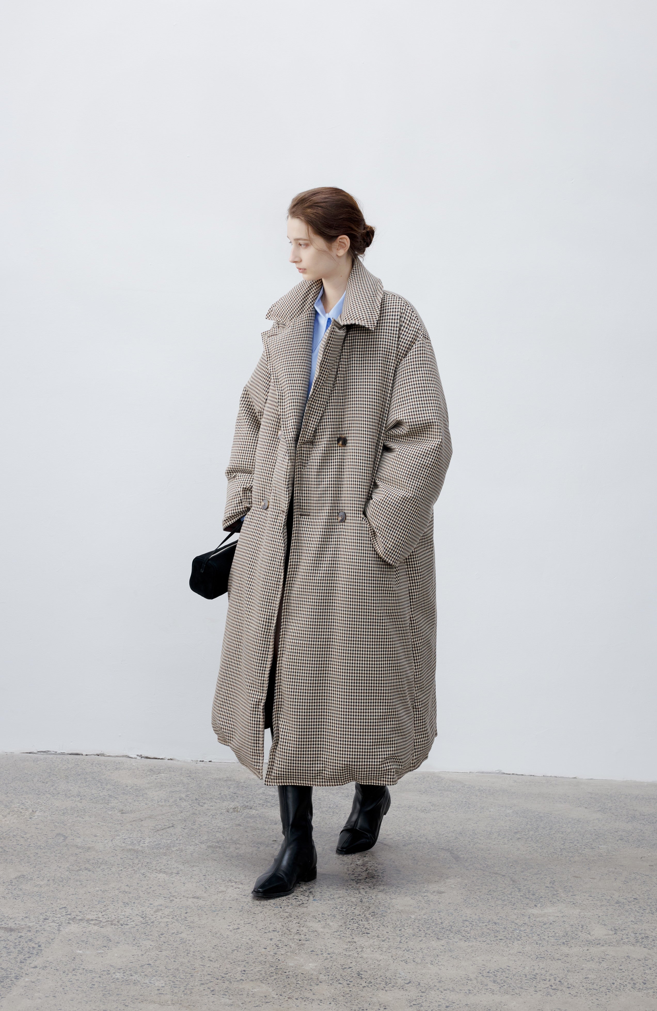 CLASSIC PLAID DOWN COAT / クラシカルチェックダウンコート