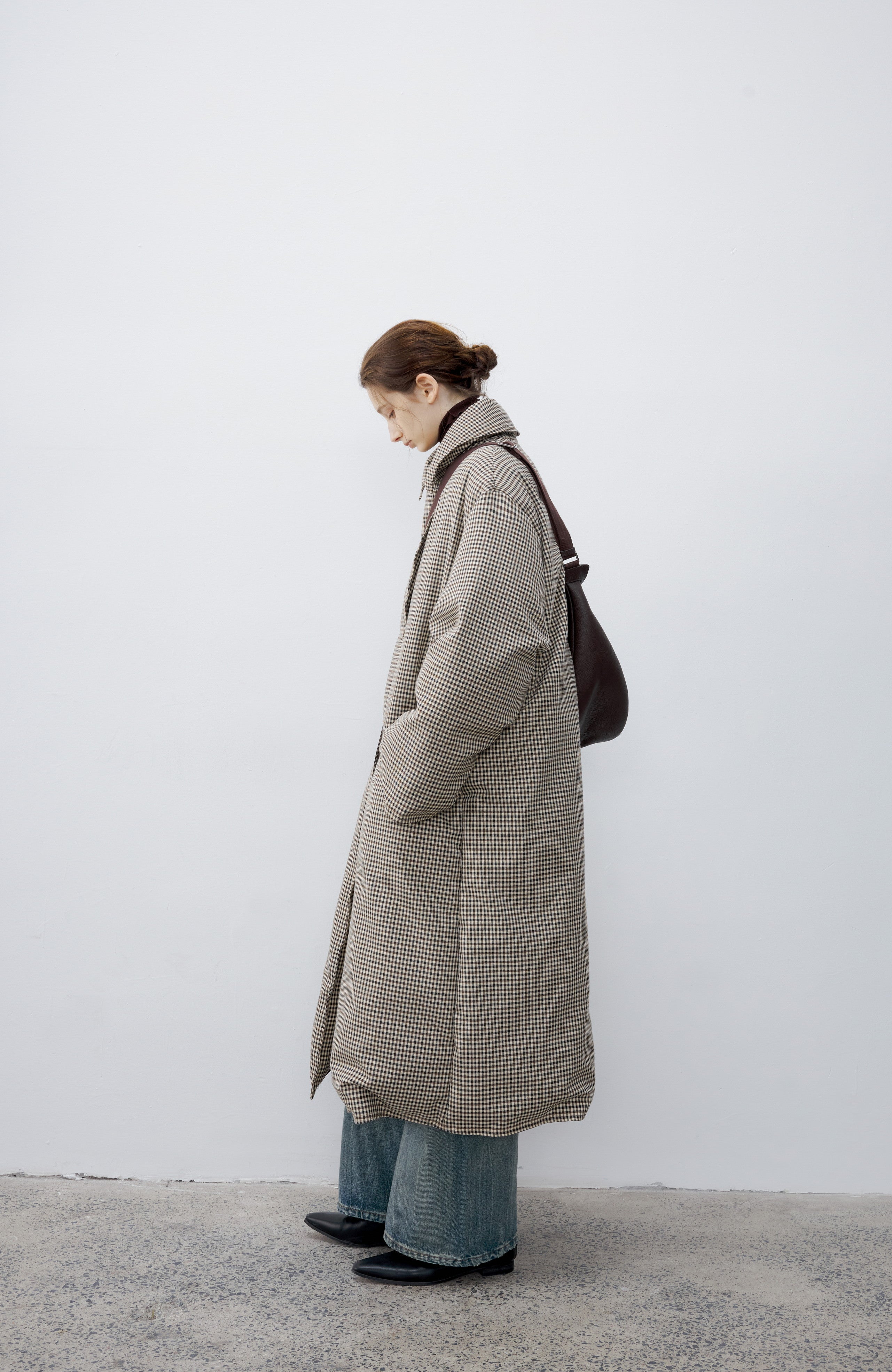CLASSIC PLAID DOWN COAT / クラシカルチェックダウンコート