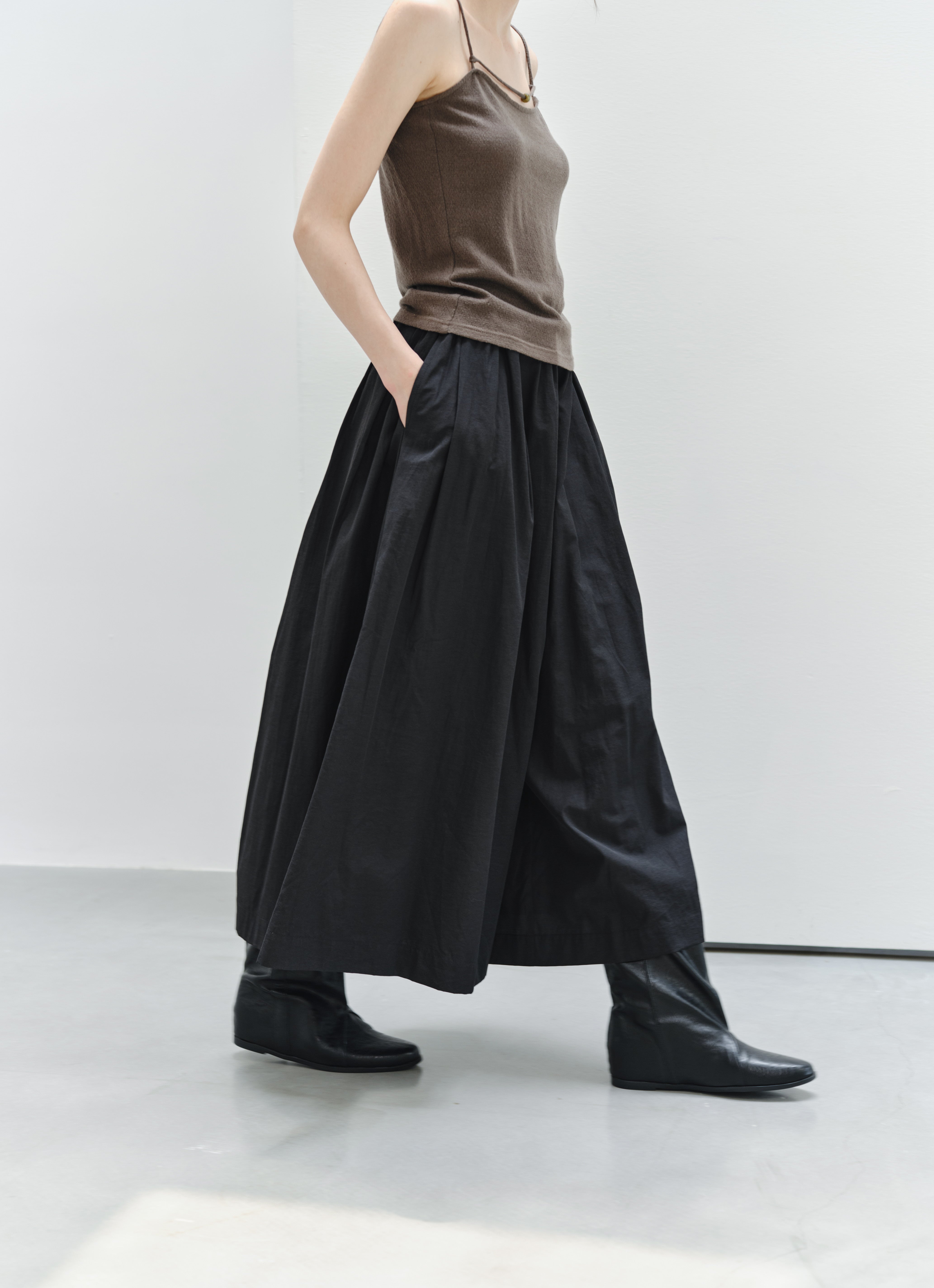 MATTE TEXTURE WIDE CULOTTES