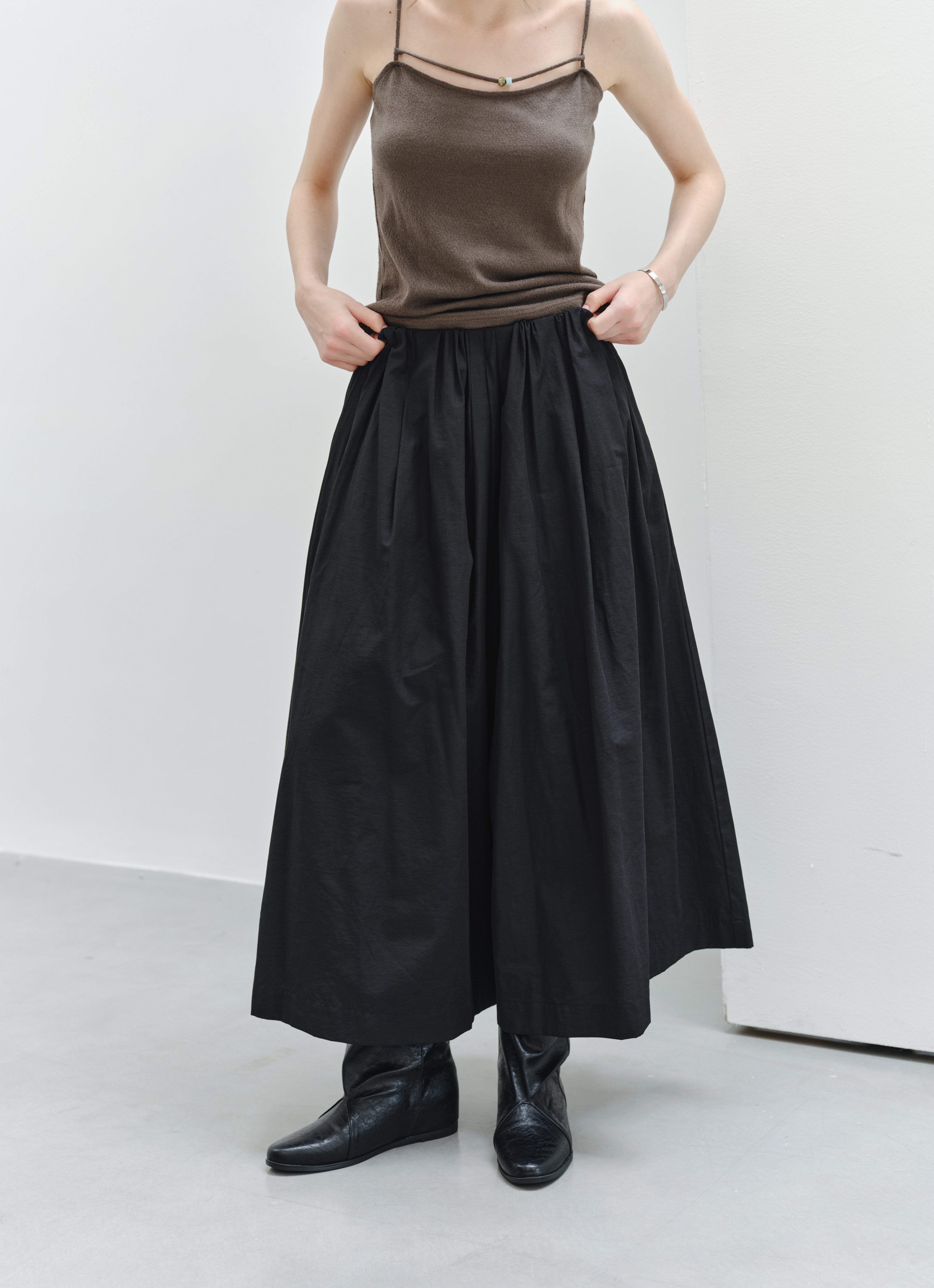 MATTE TEXTURE WIDE CULOTTES