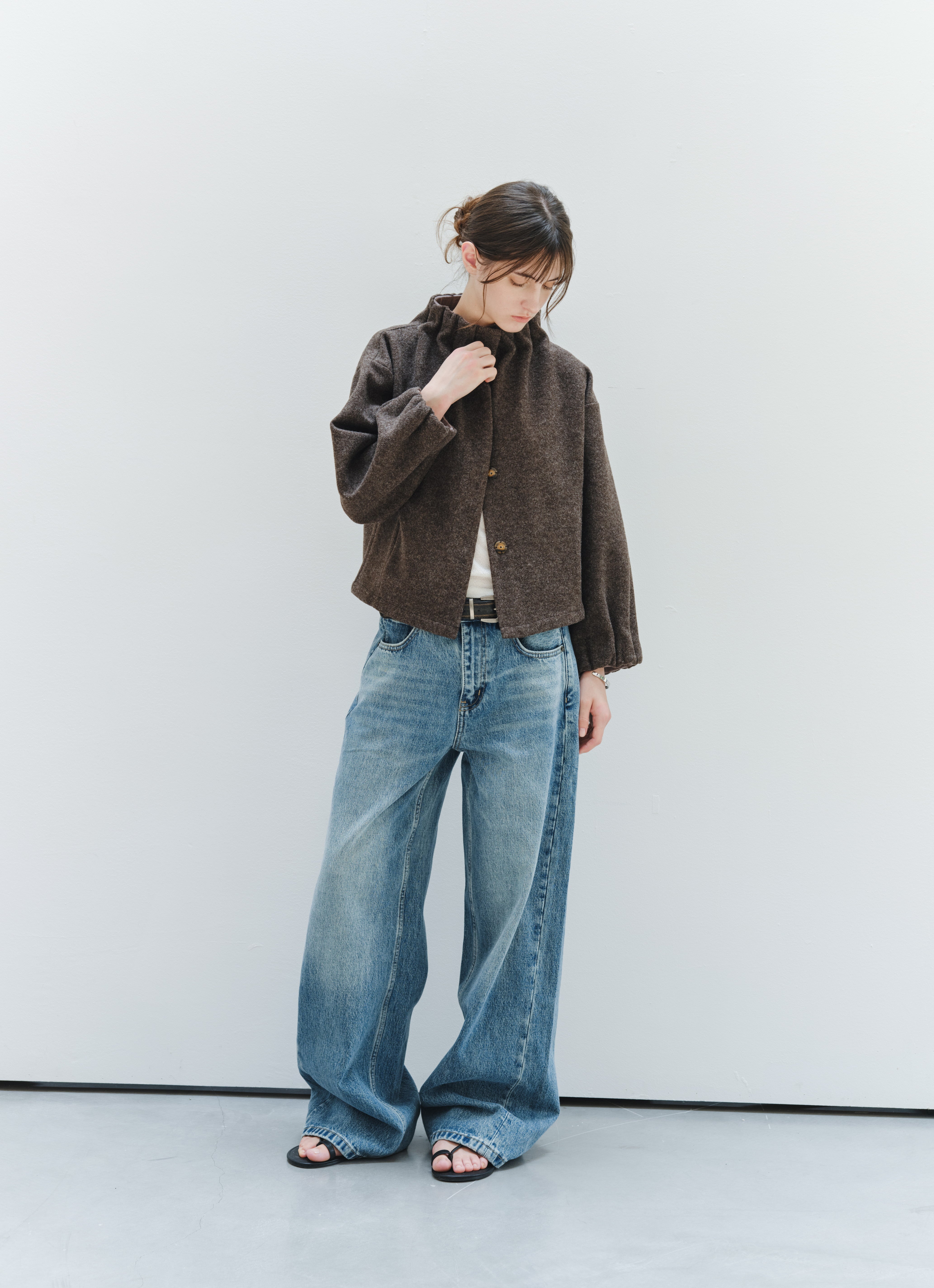 WASHED BLUE BASIC JEANS