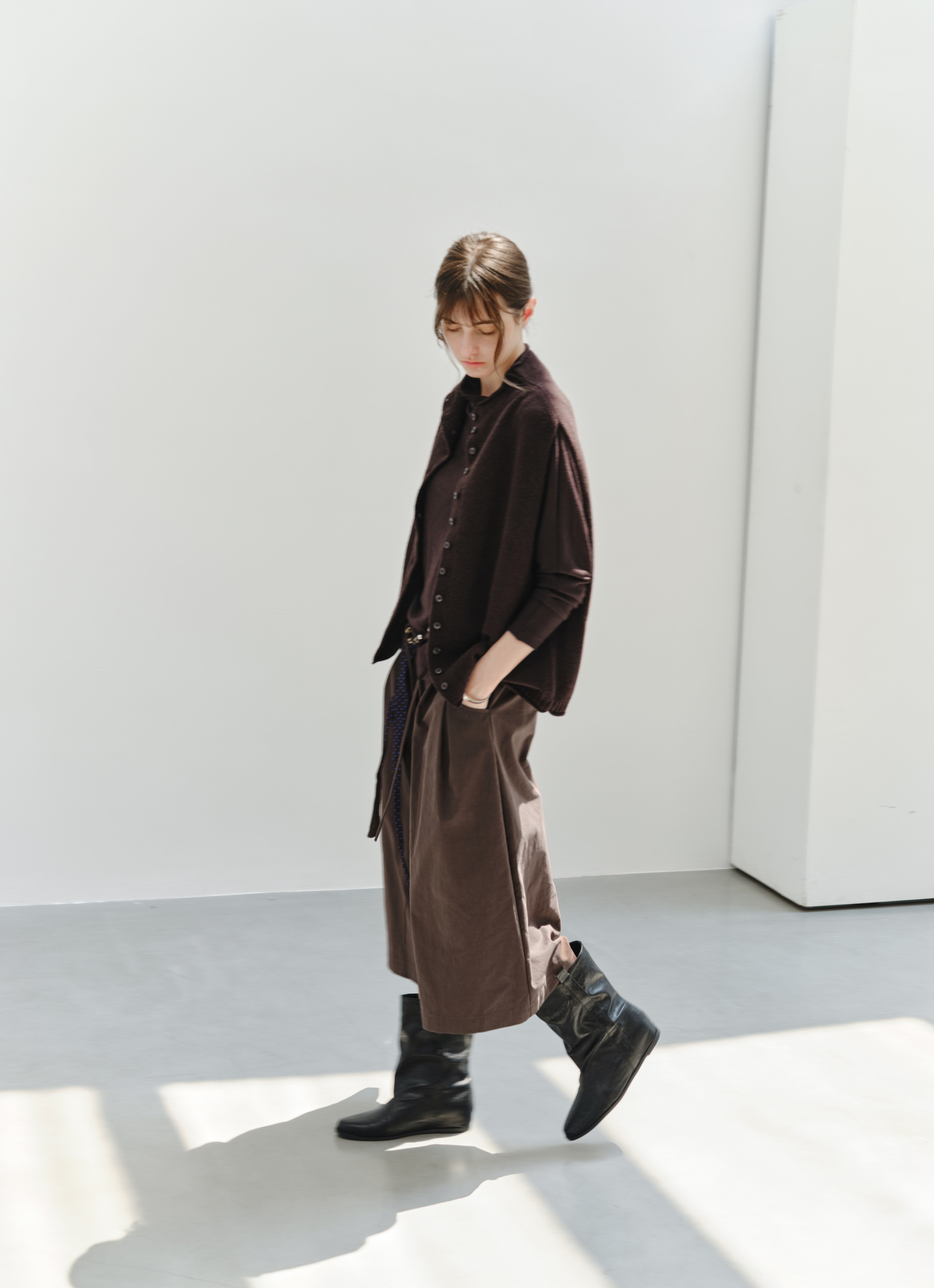 WIDE TACK HALF PANTS