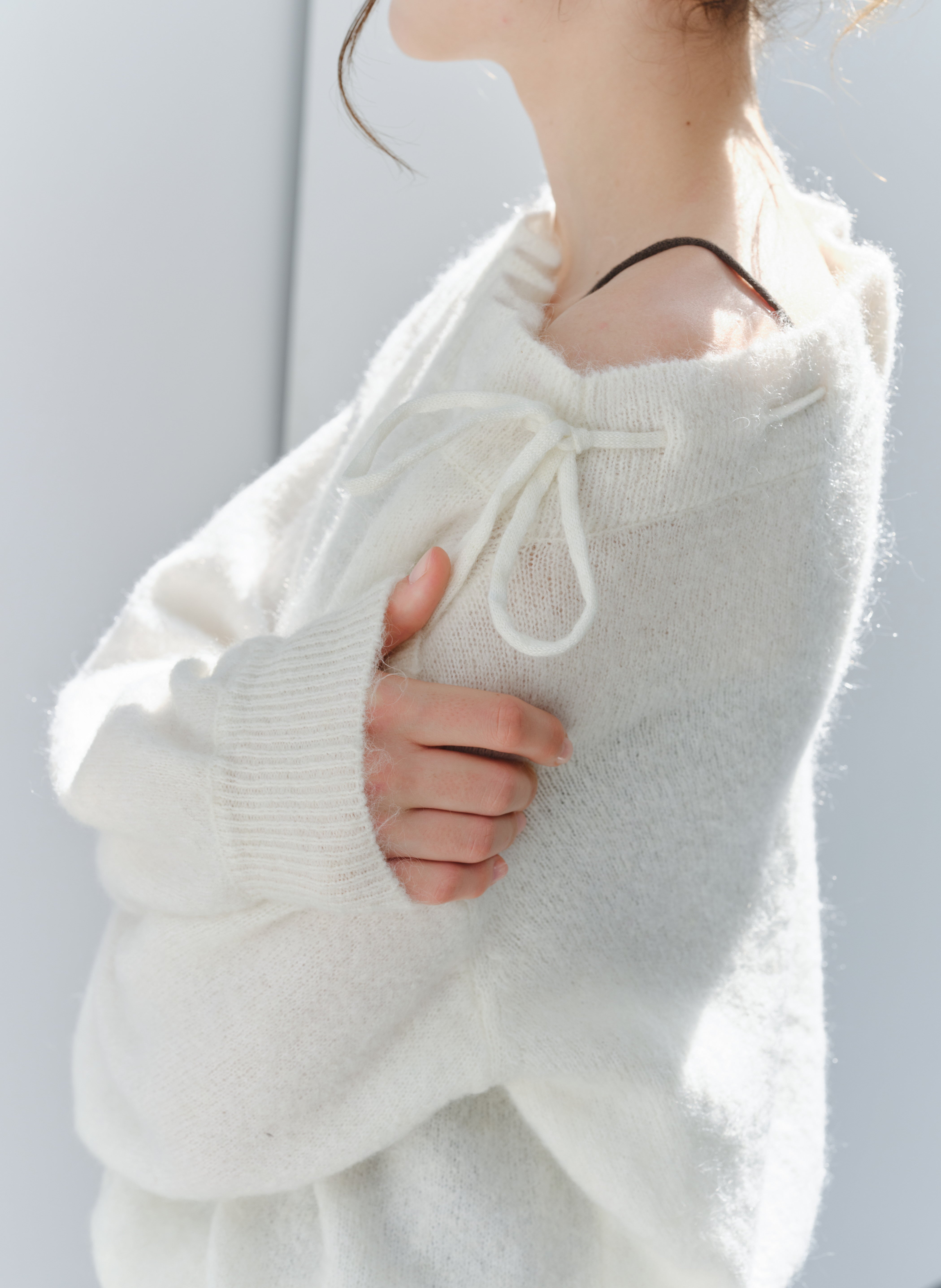 2WAY STRING POUCH SWEATER