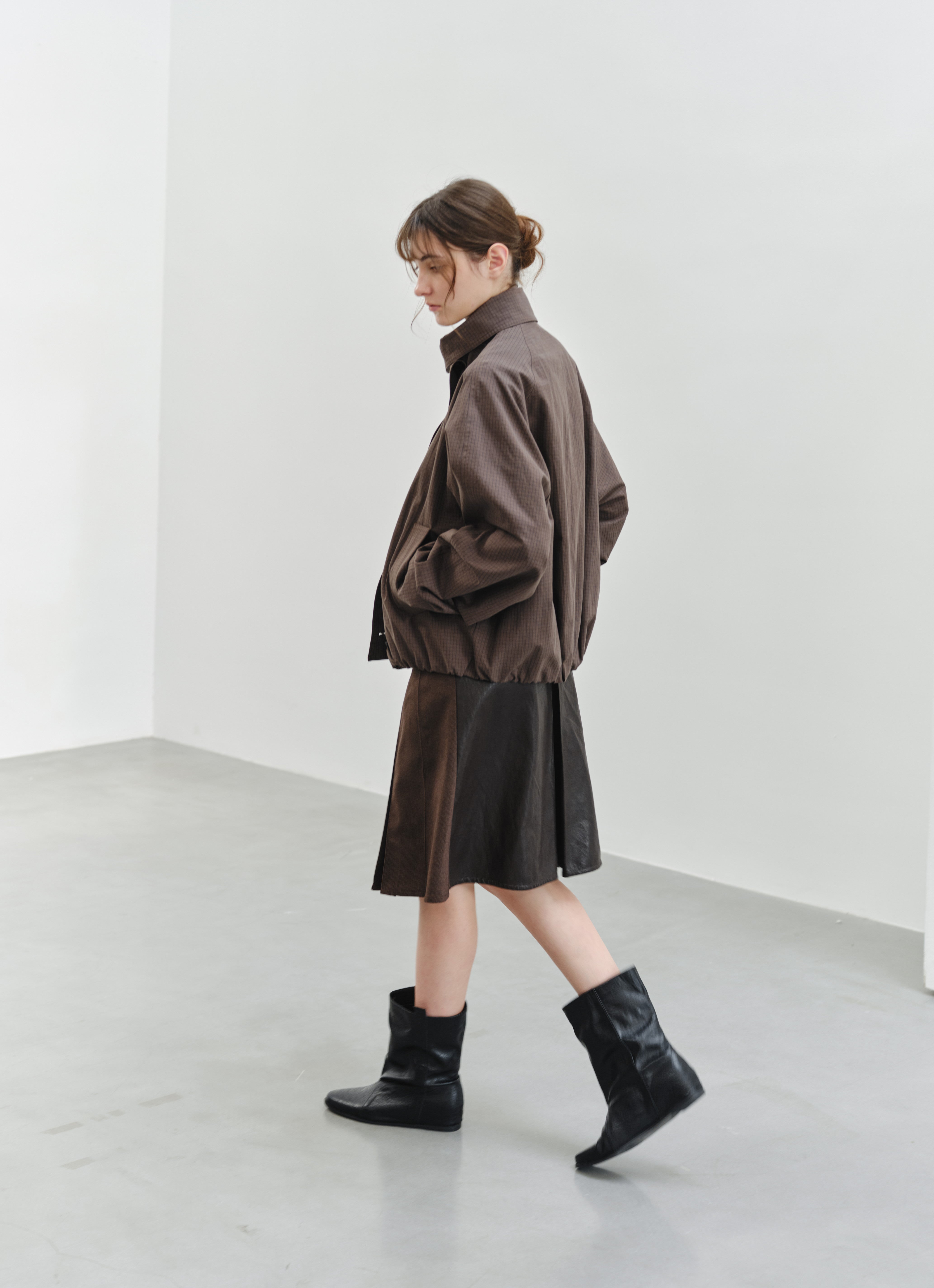 WRAP LAPEL SHORT TRENCH