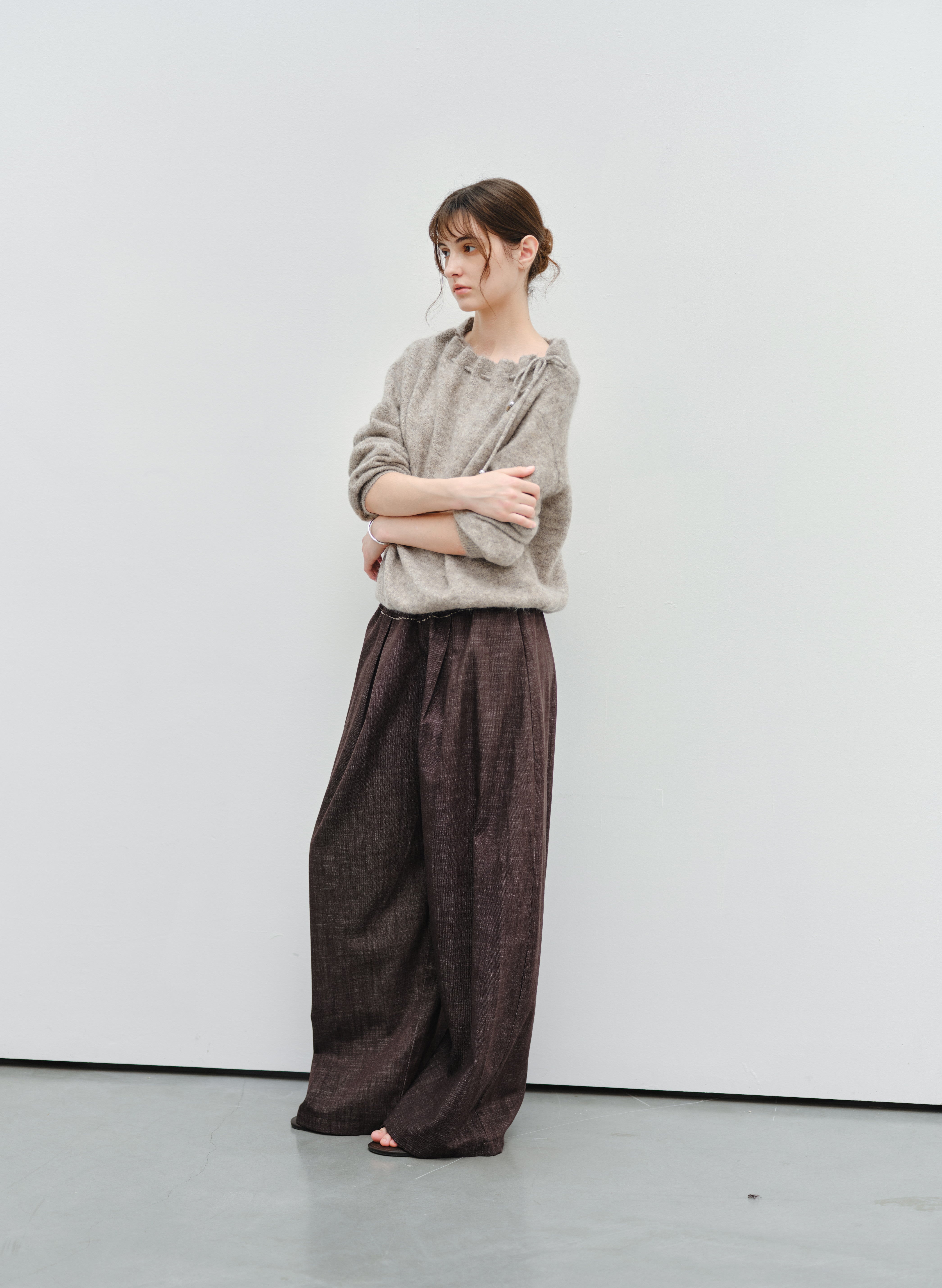 DAMAGE LINE WIDE PANTS