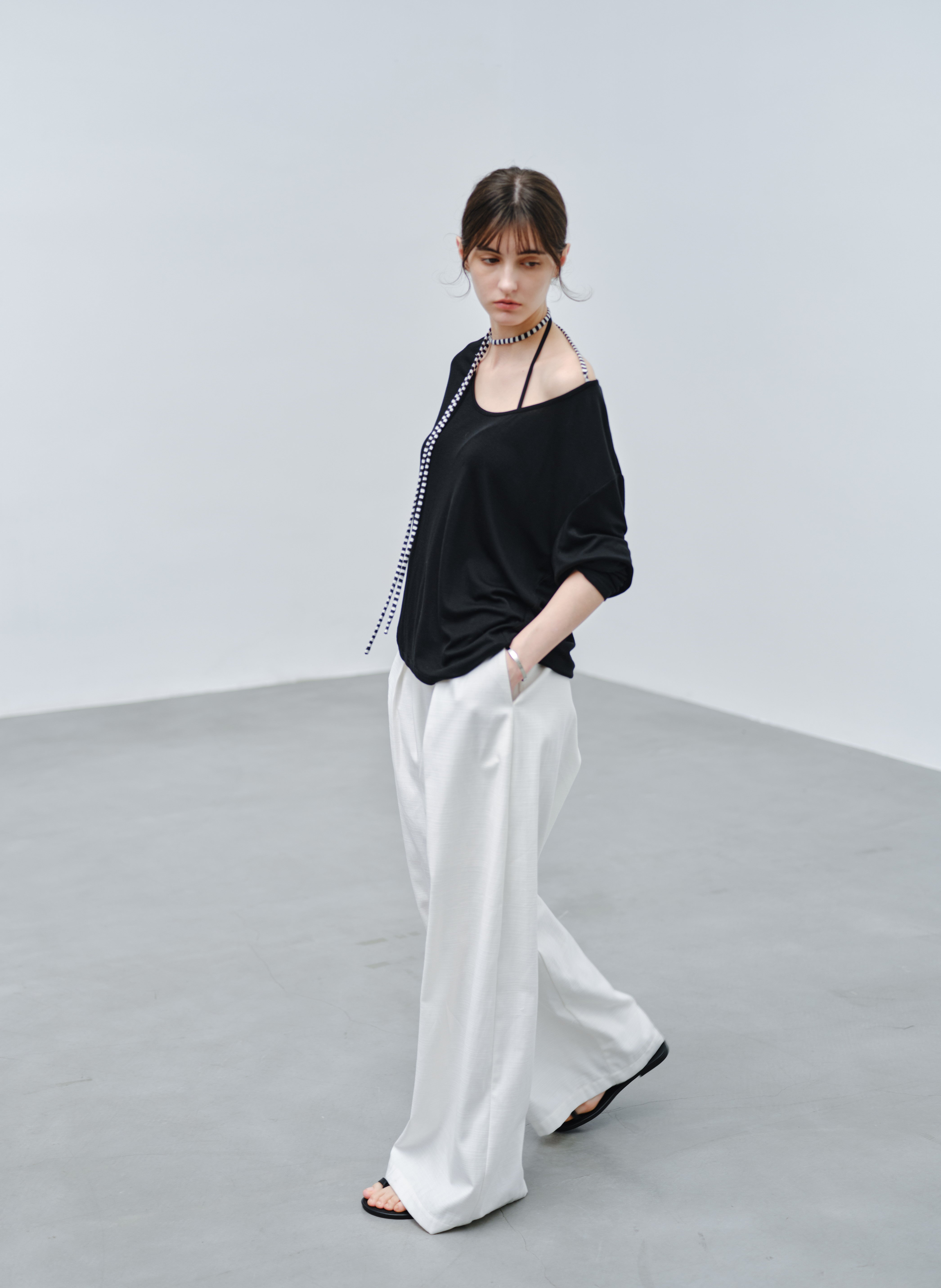 DAMAGE LINE WIDE PANTS