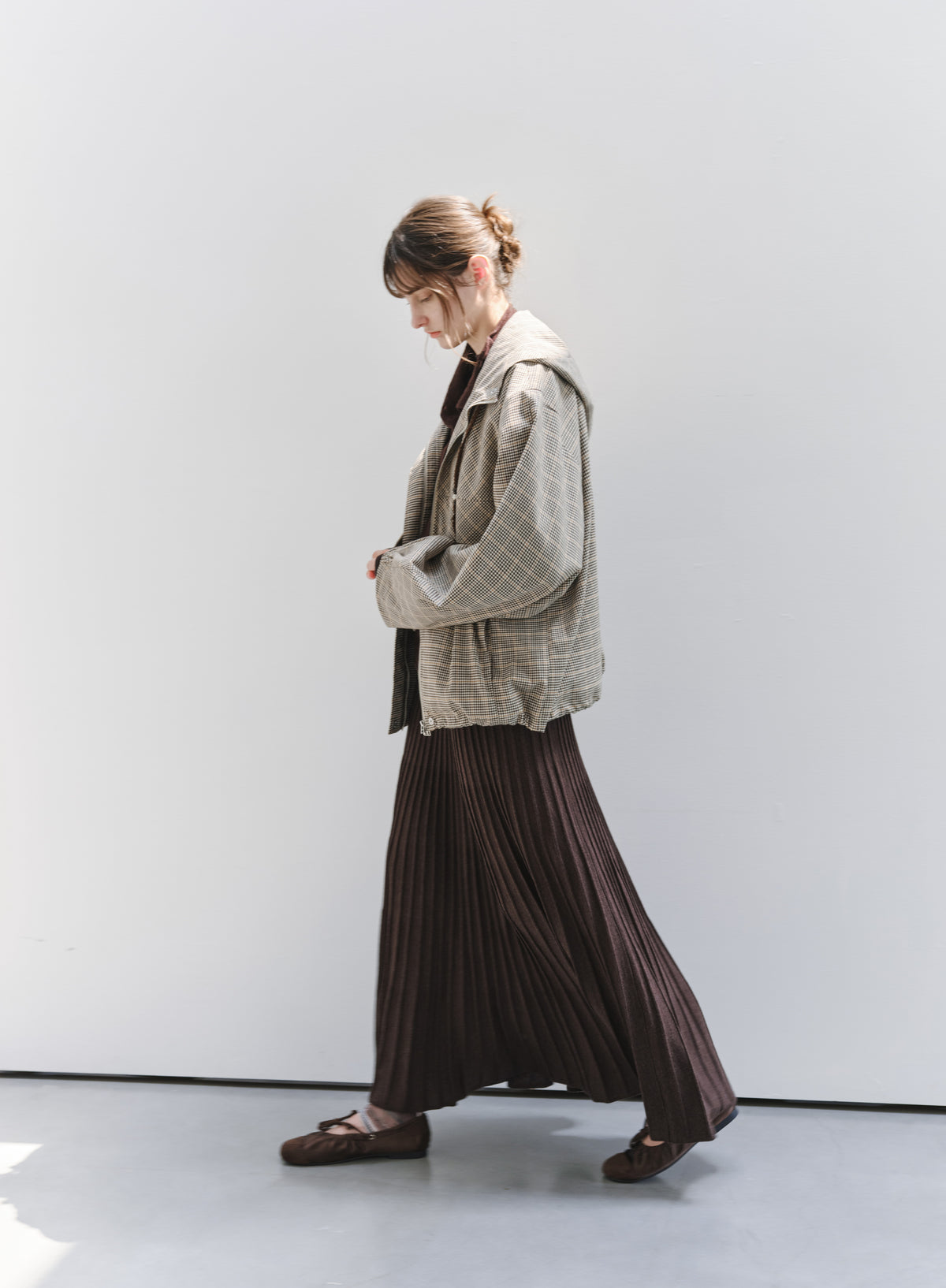 CLASSIC CHECK HOODED BLOUSON