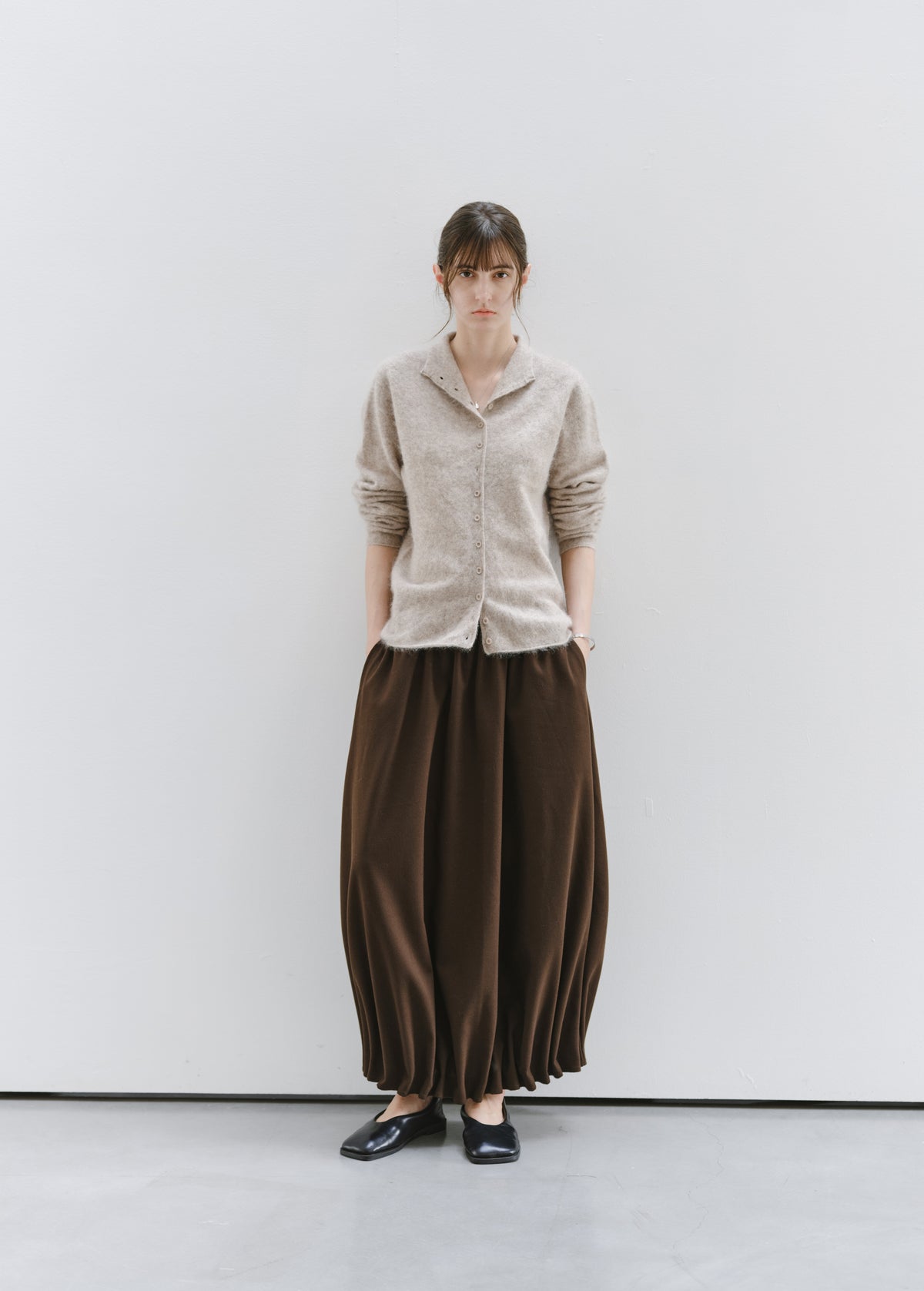 GATHER HEM DRAPE SKIRT