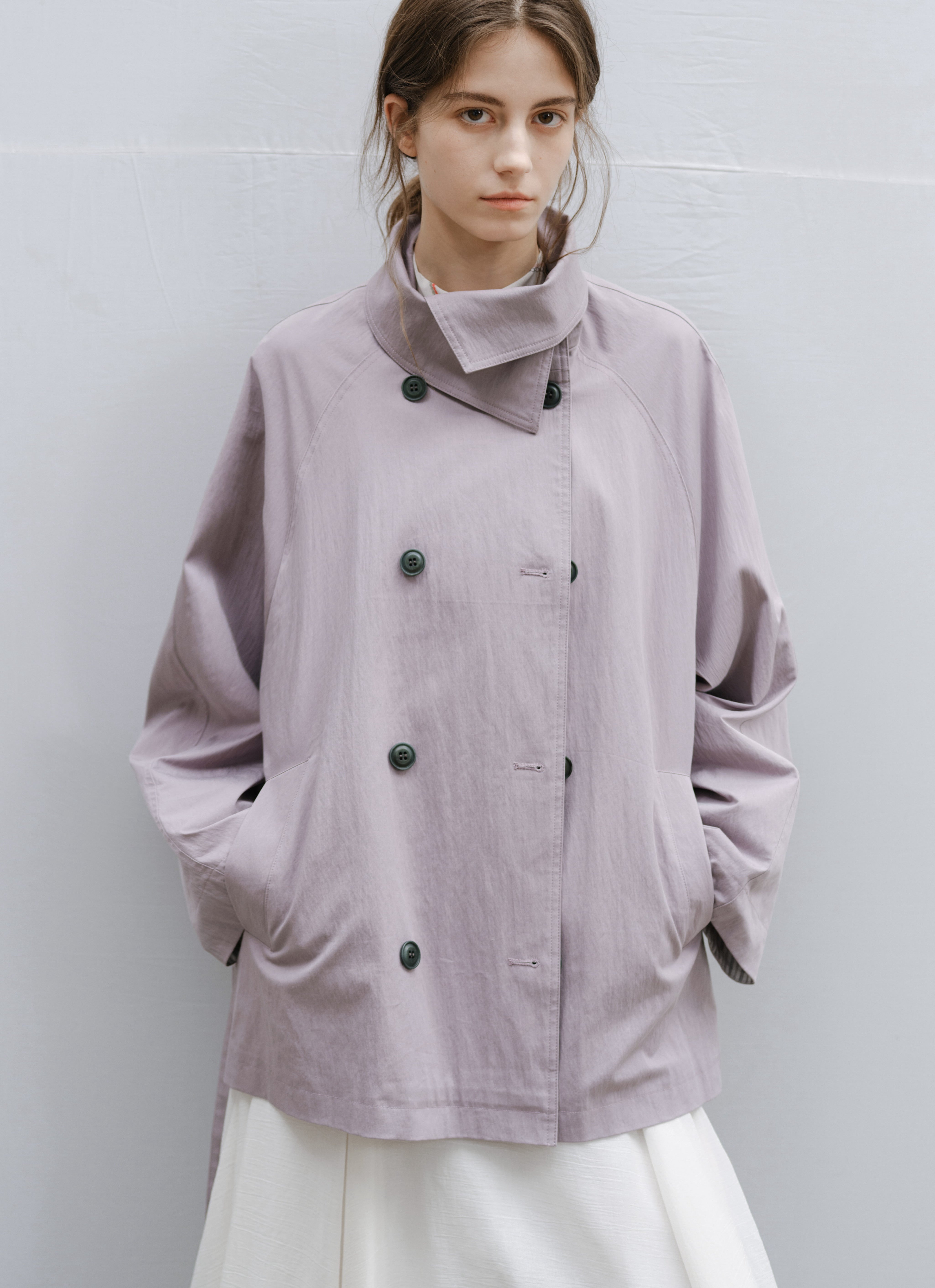 NATURAL COLOR MIDI TRENCH / ナチュラルカラーミドルトレンチ