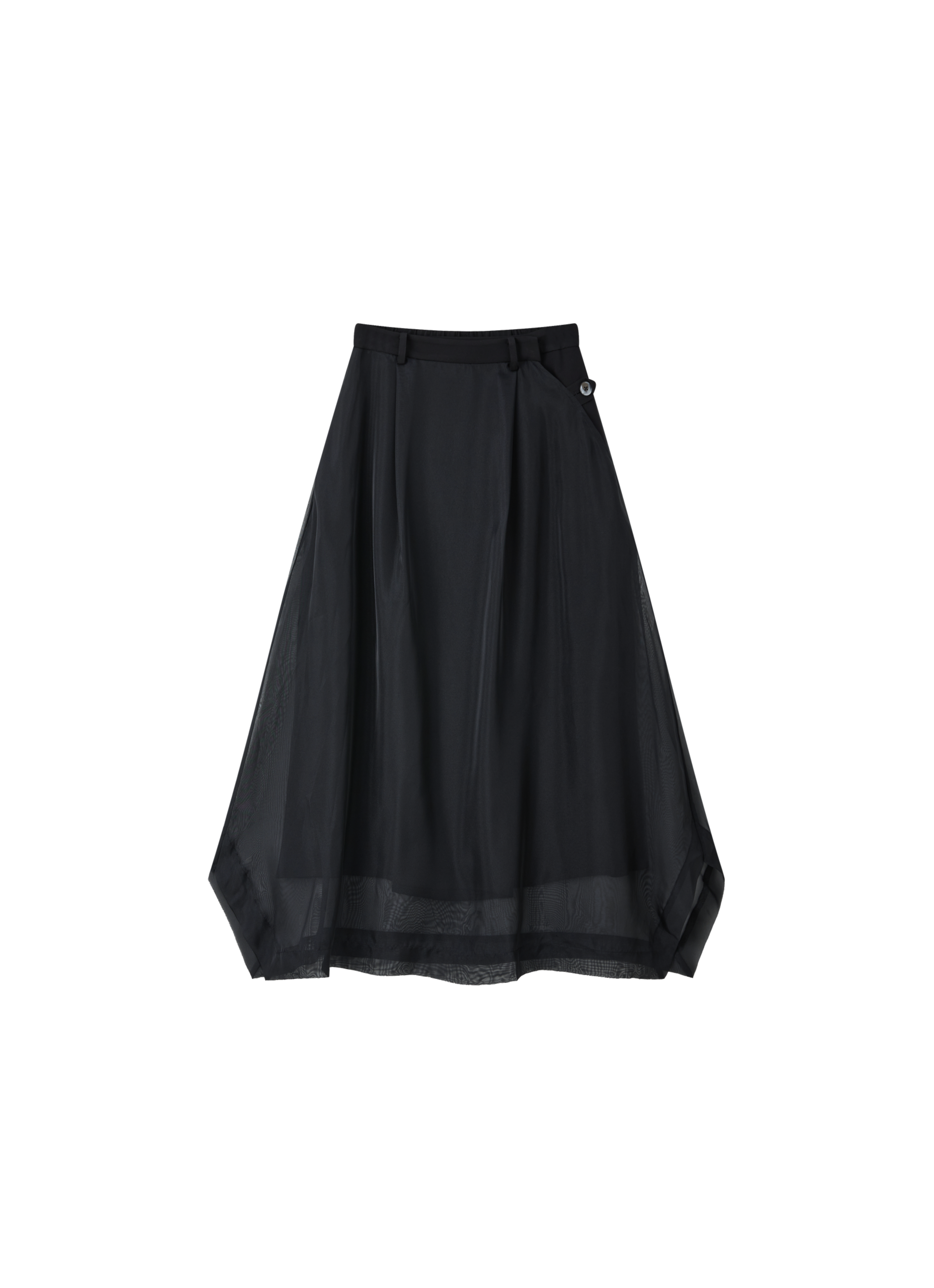 SHEER VEIL LAYERED SKIRT