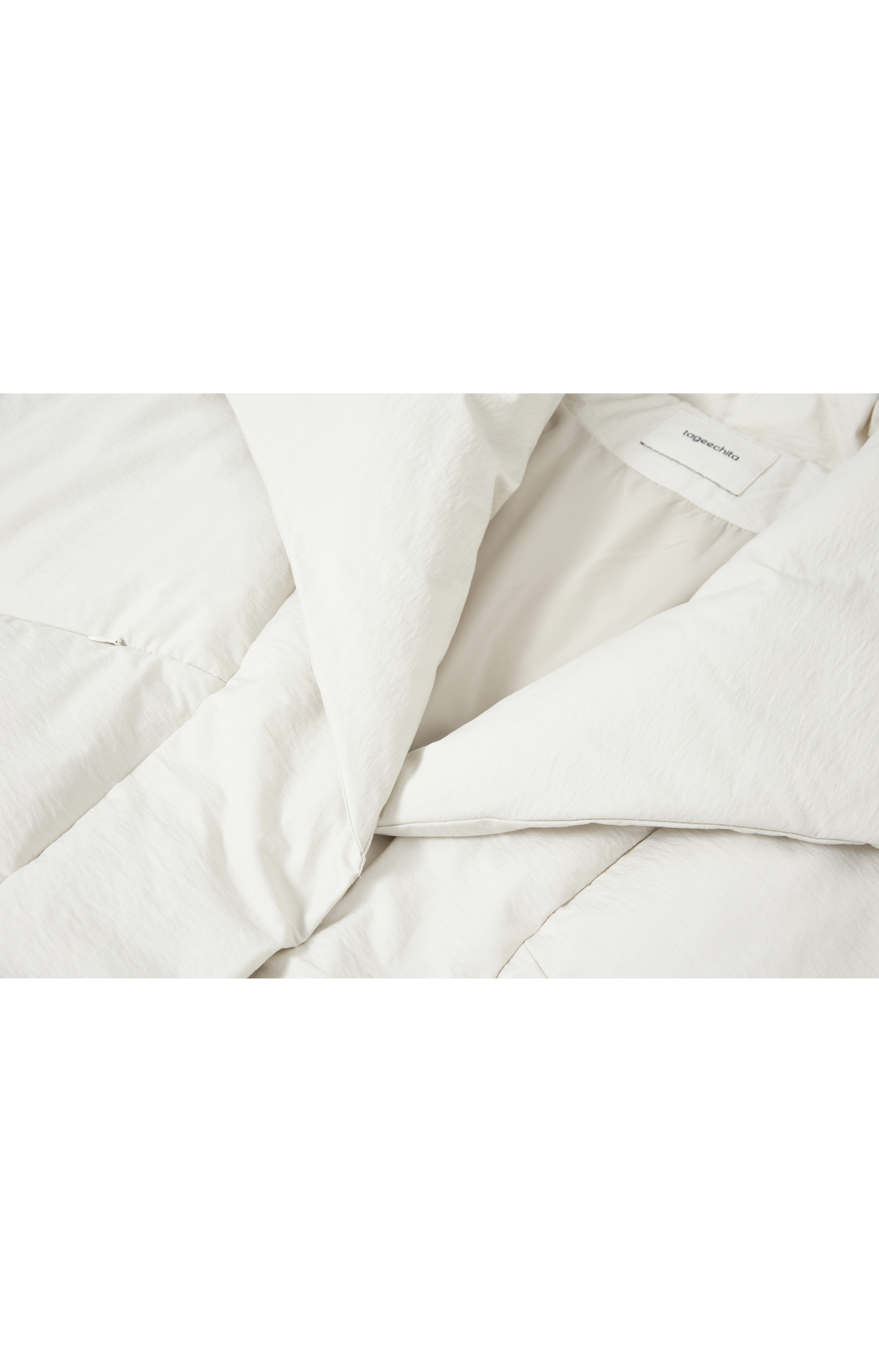 WRAP LAPEL ROUND DOWN / ラップラペルラウンドダウン