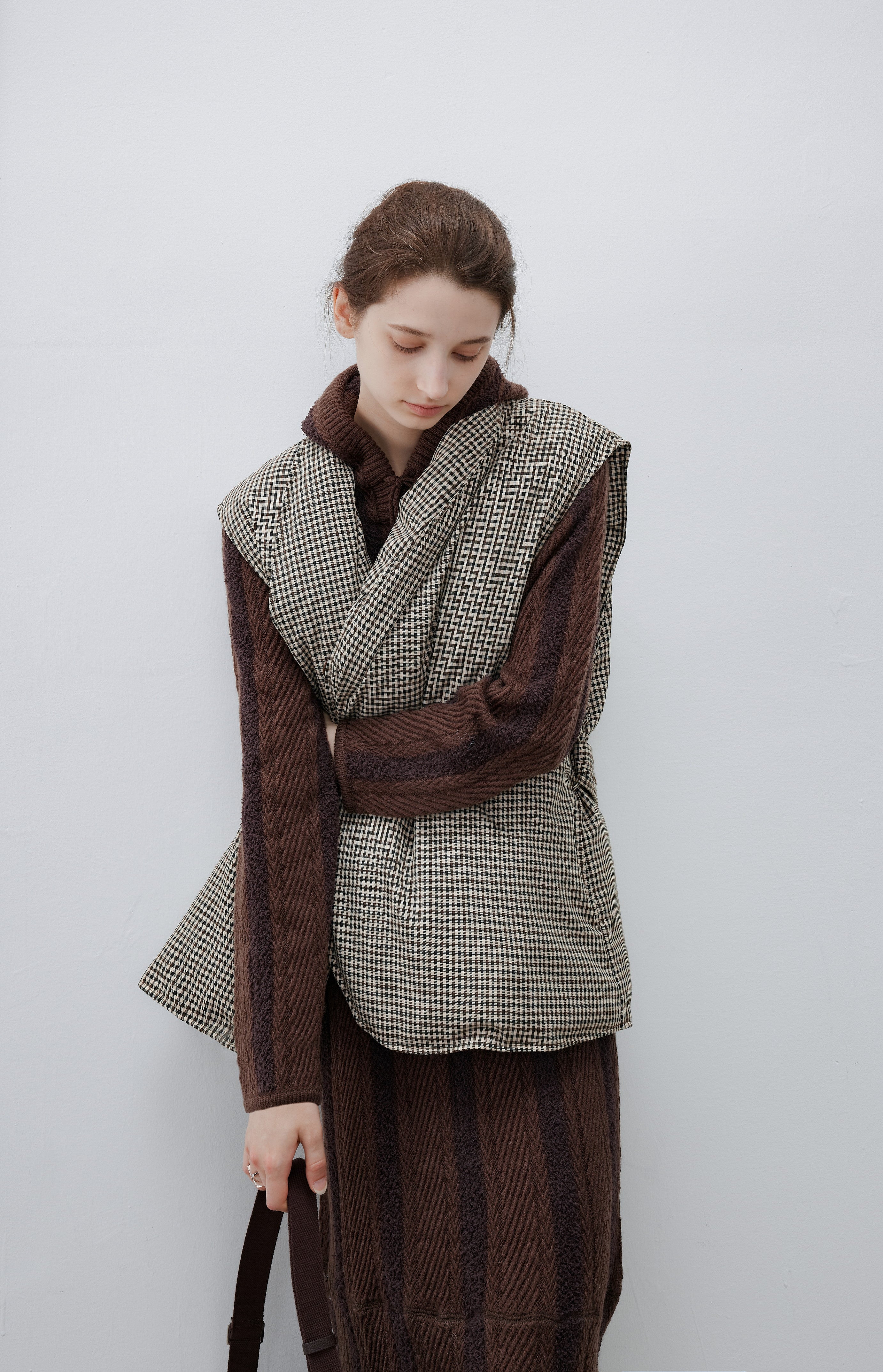 FRINGE STRIPED HOOD DRESS