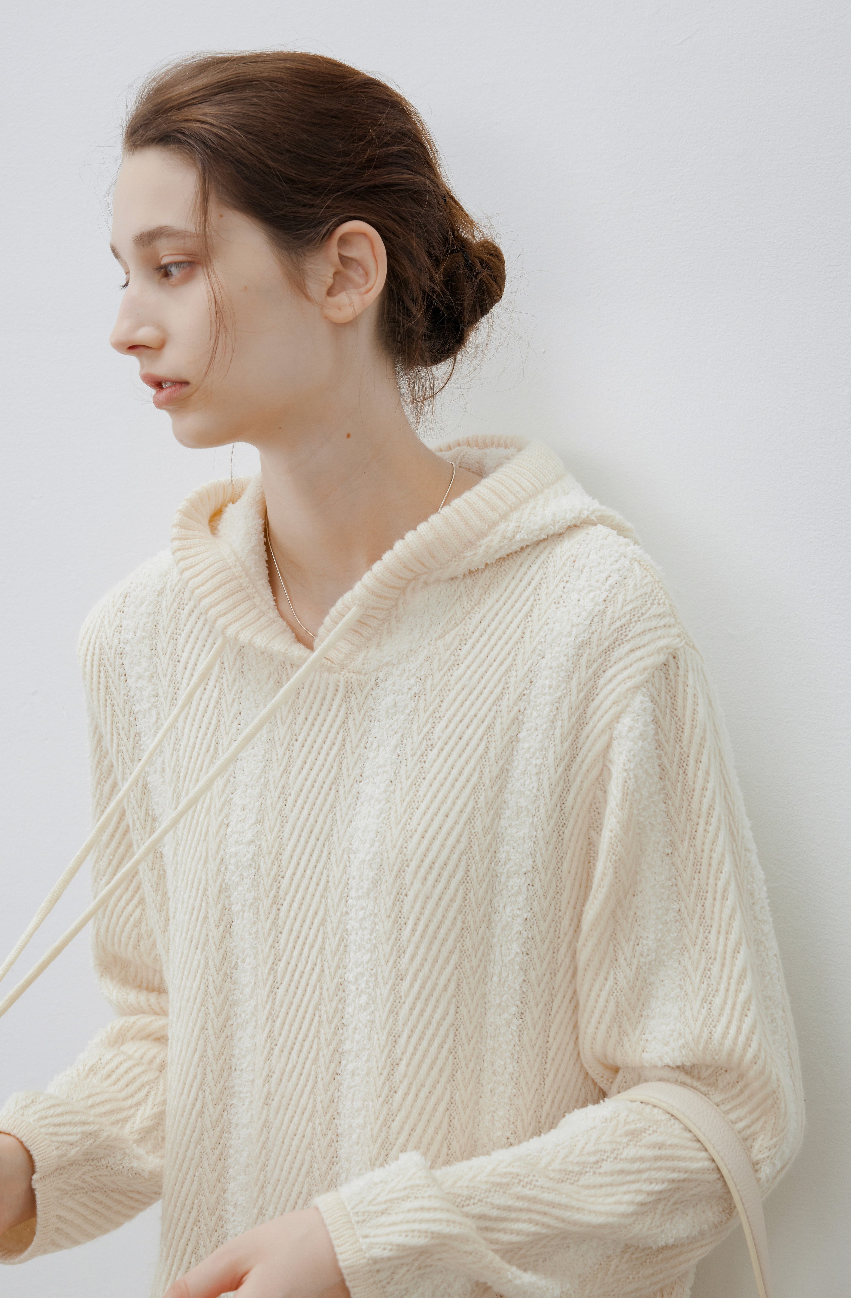 FRINGE STRIPED HOOD DRESS / フリンジストライプフードワンピース