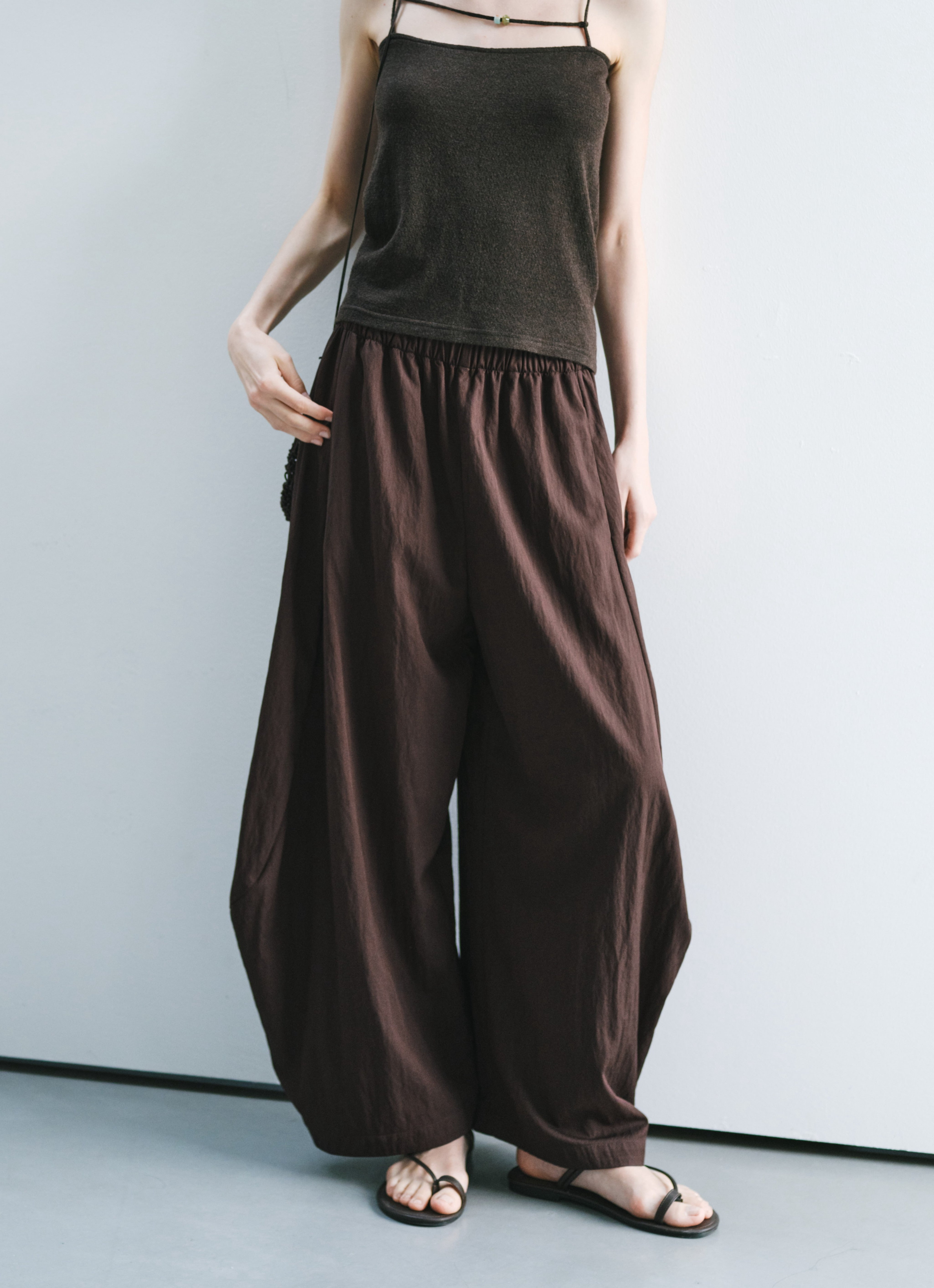 COCOON DRAPE WIDE PANTS / コクーンドレープワイドパンツ
