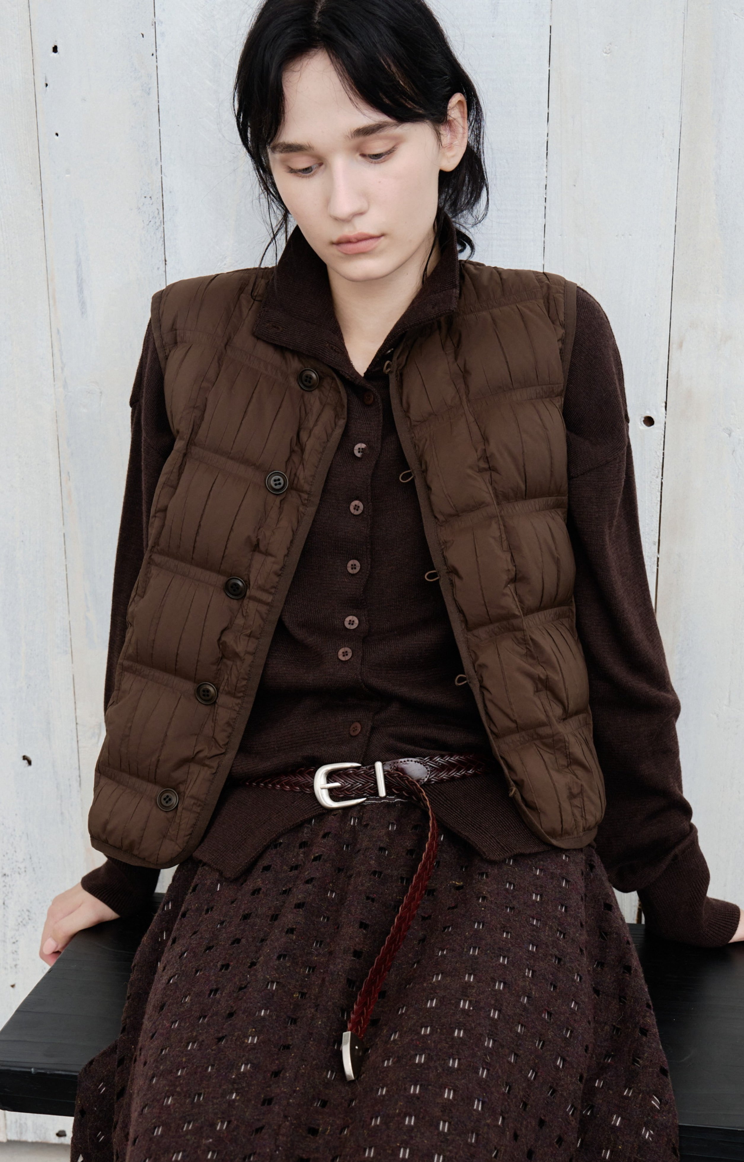 WRINKLE BLOCK DOWN VEST / リンクルブロックダウンベスト