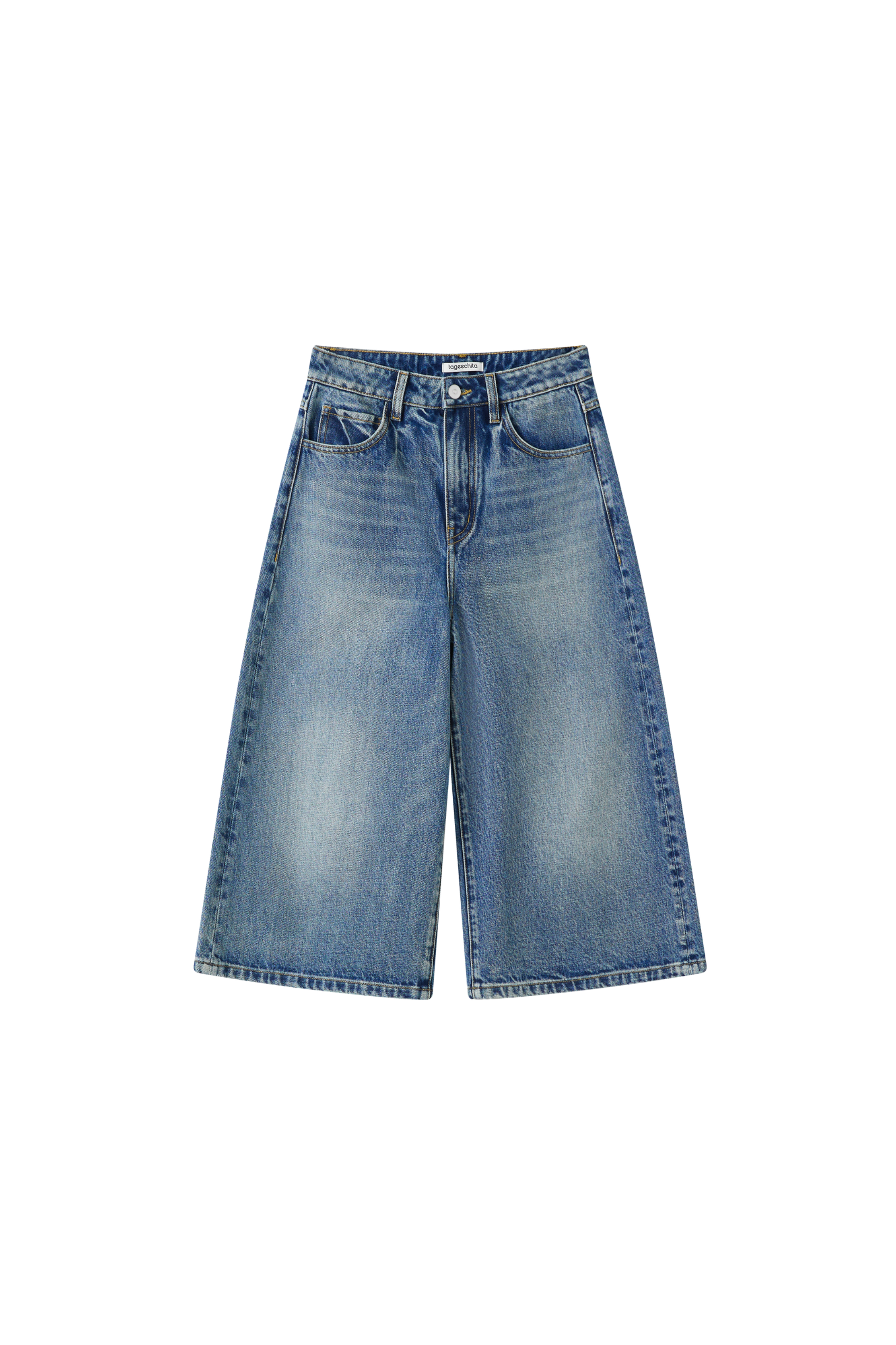 WIDE DENIM HALF PANTS / ワイドデニムハーフパンツ